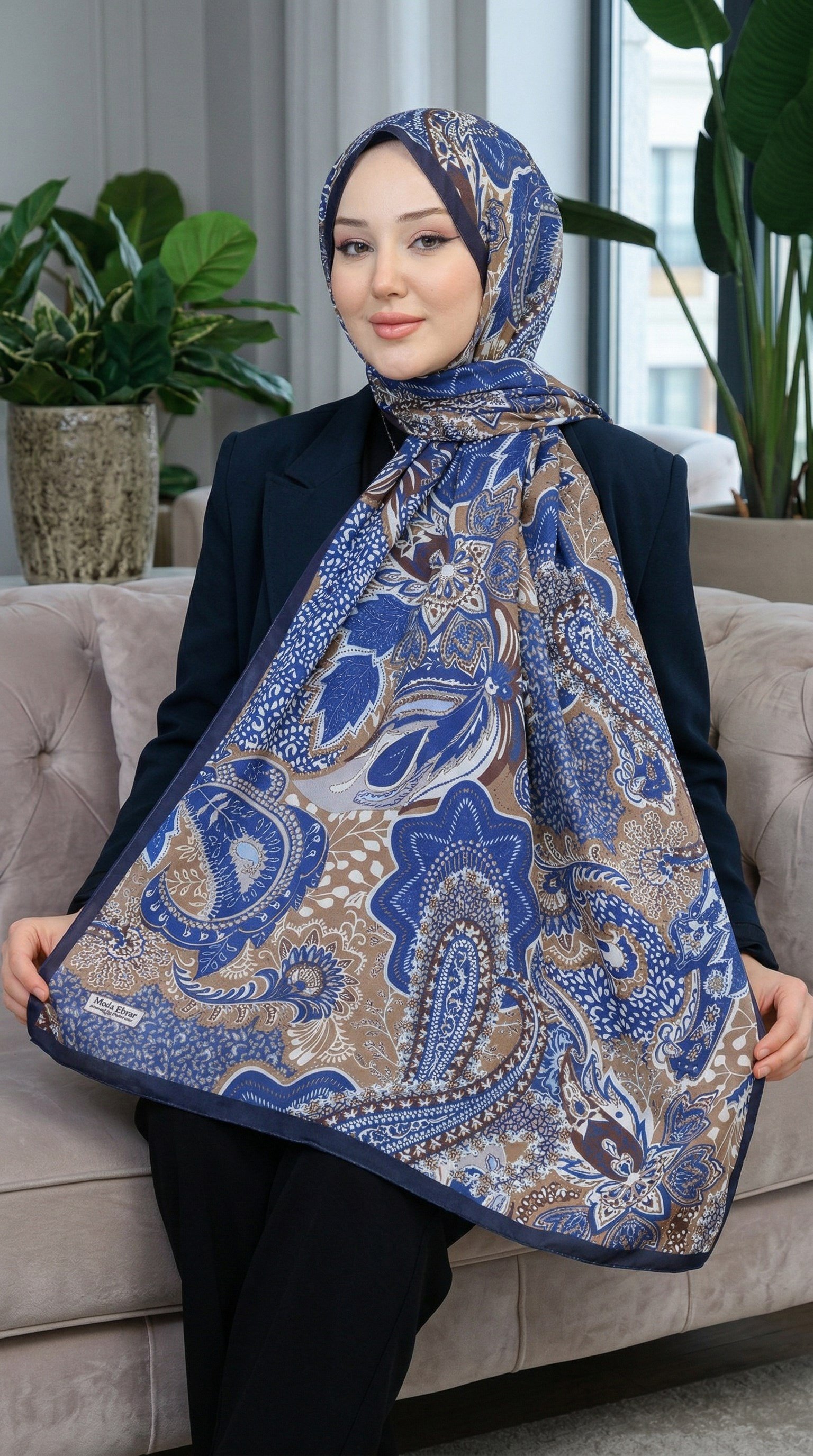 Desenli Soft Şal - 047