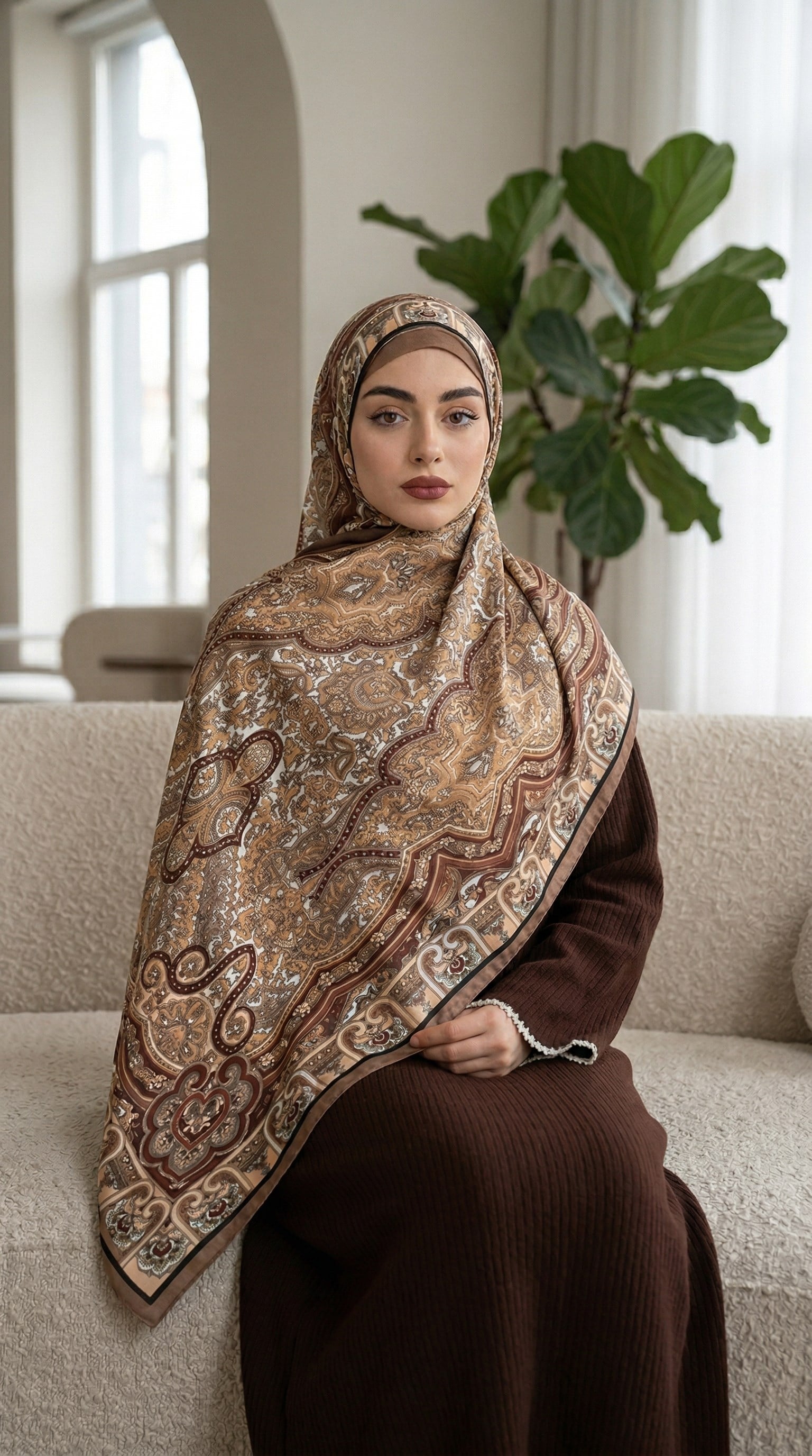 Desenli Soft Şal - 048
