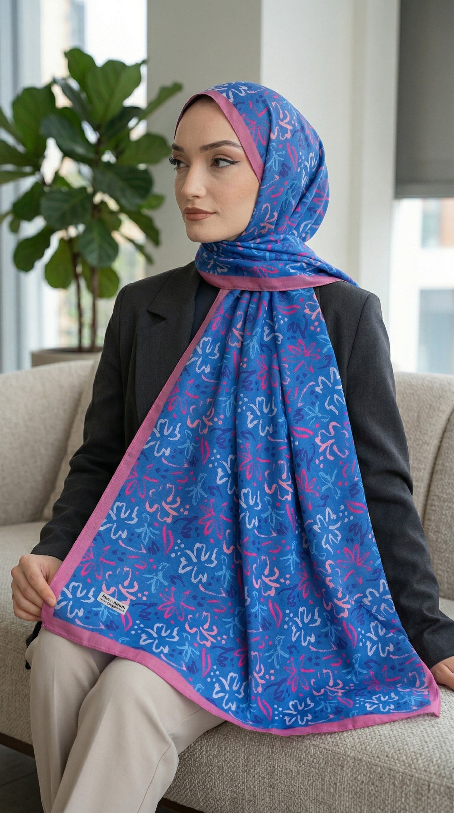 Desenli Soft Şal - 049