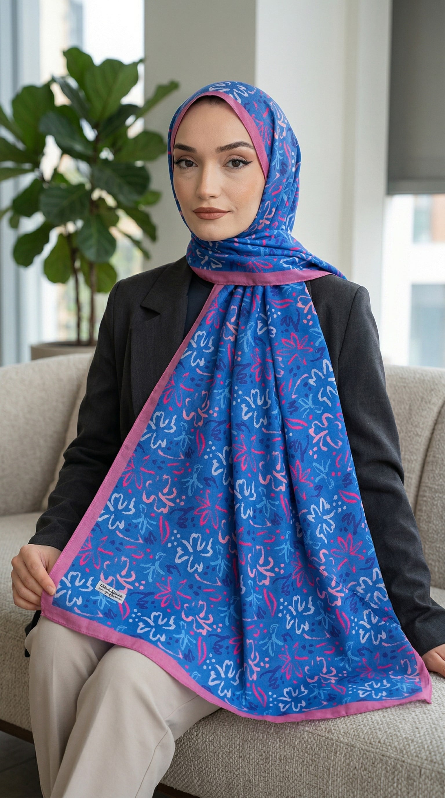 Desenli Soft Şal - 049