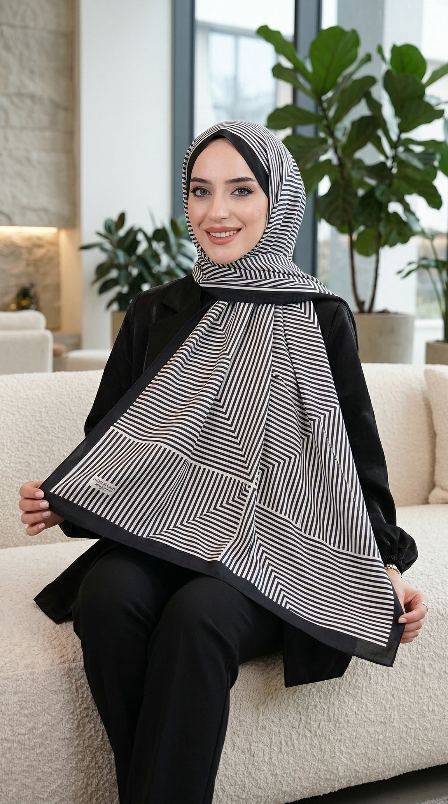 Desenli Soft Şal - 053