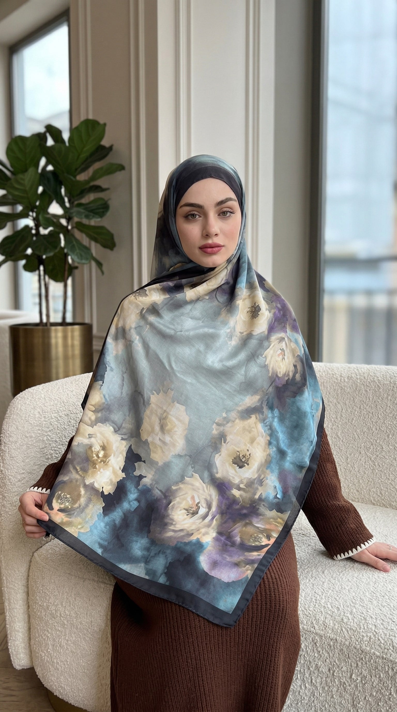 Desenli Soft Şal - 054