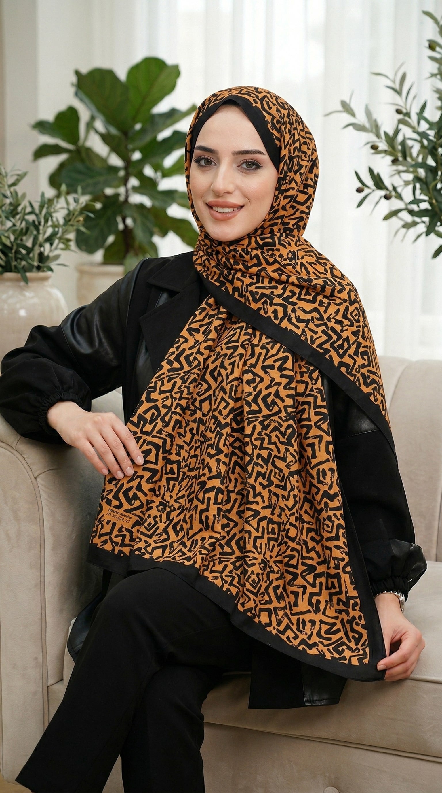Desenli Soft Şal - 056