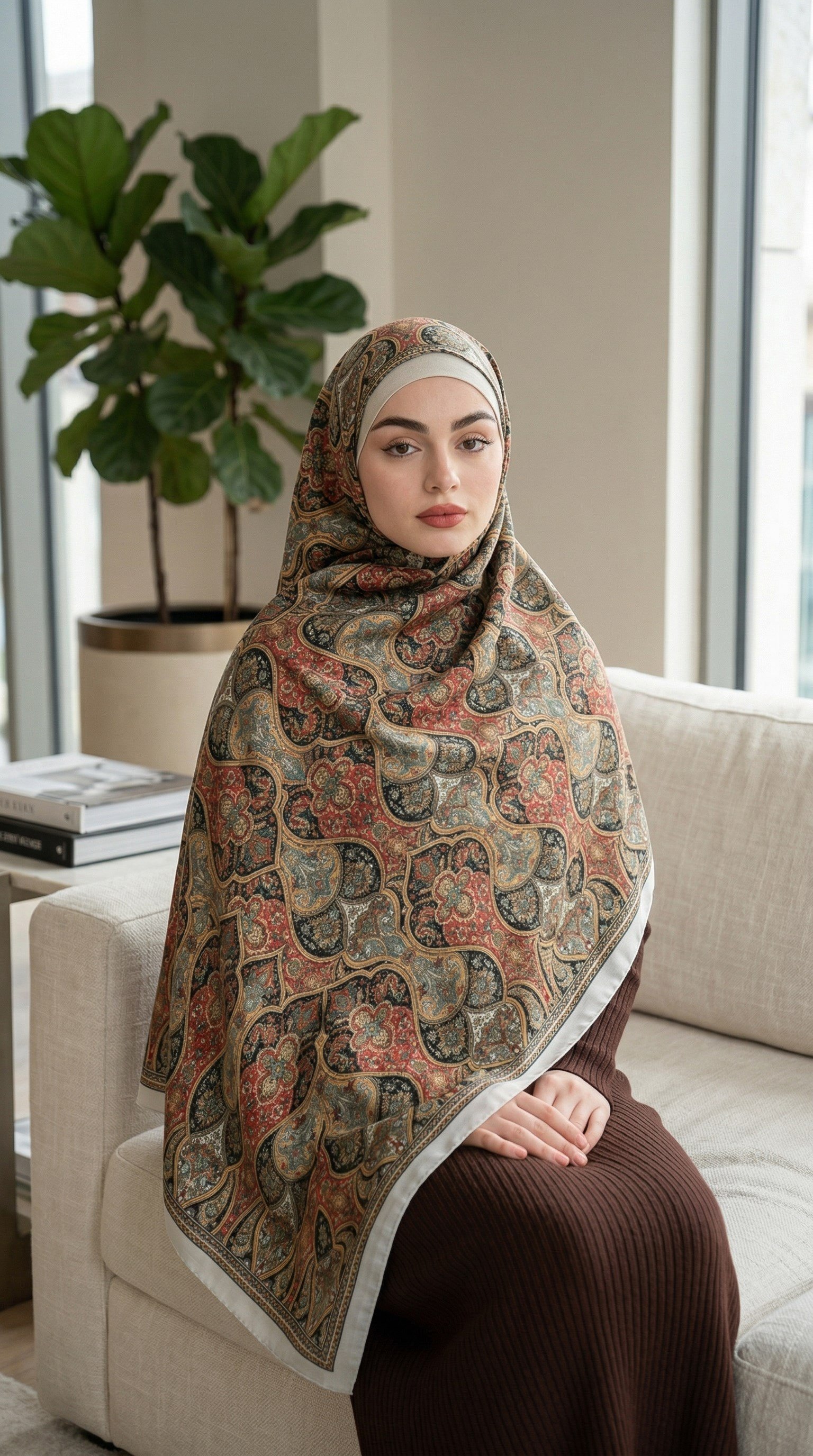 Desenli Soft Şal - 059