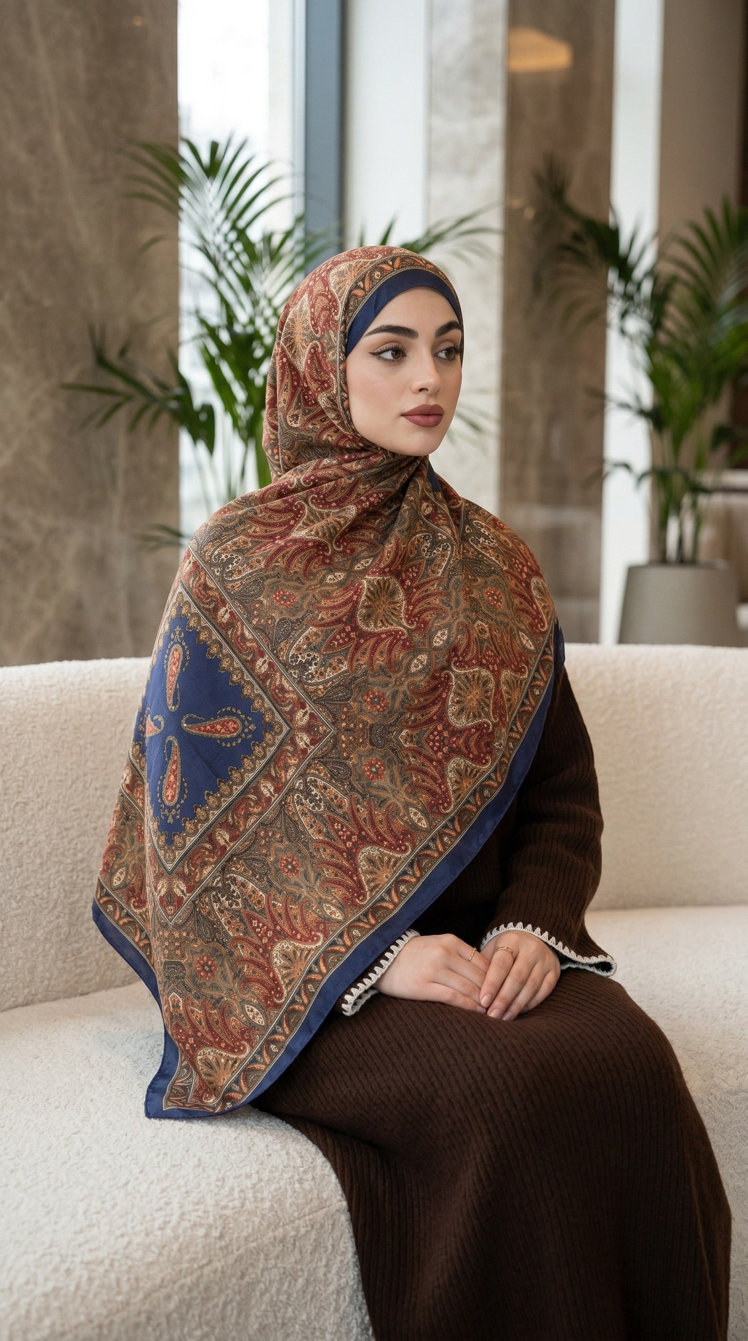 Desenli Soft Şal - 060