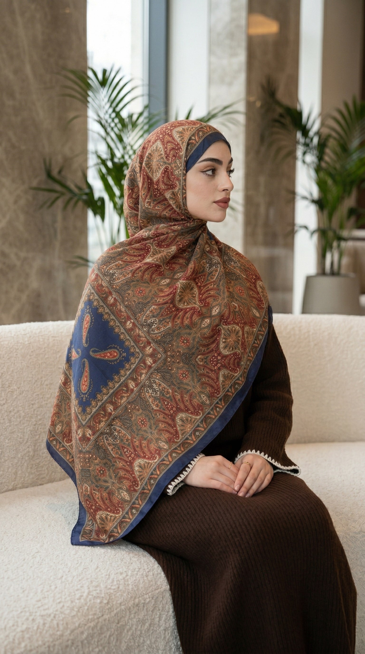 Desenli Soft Şal - 060