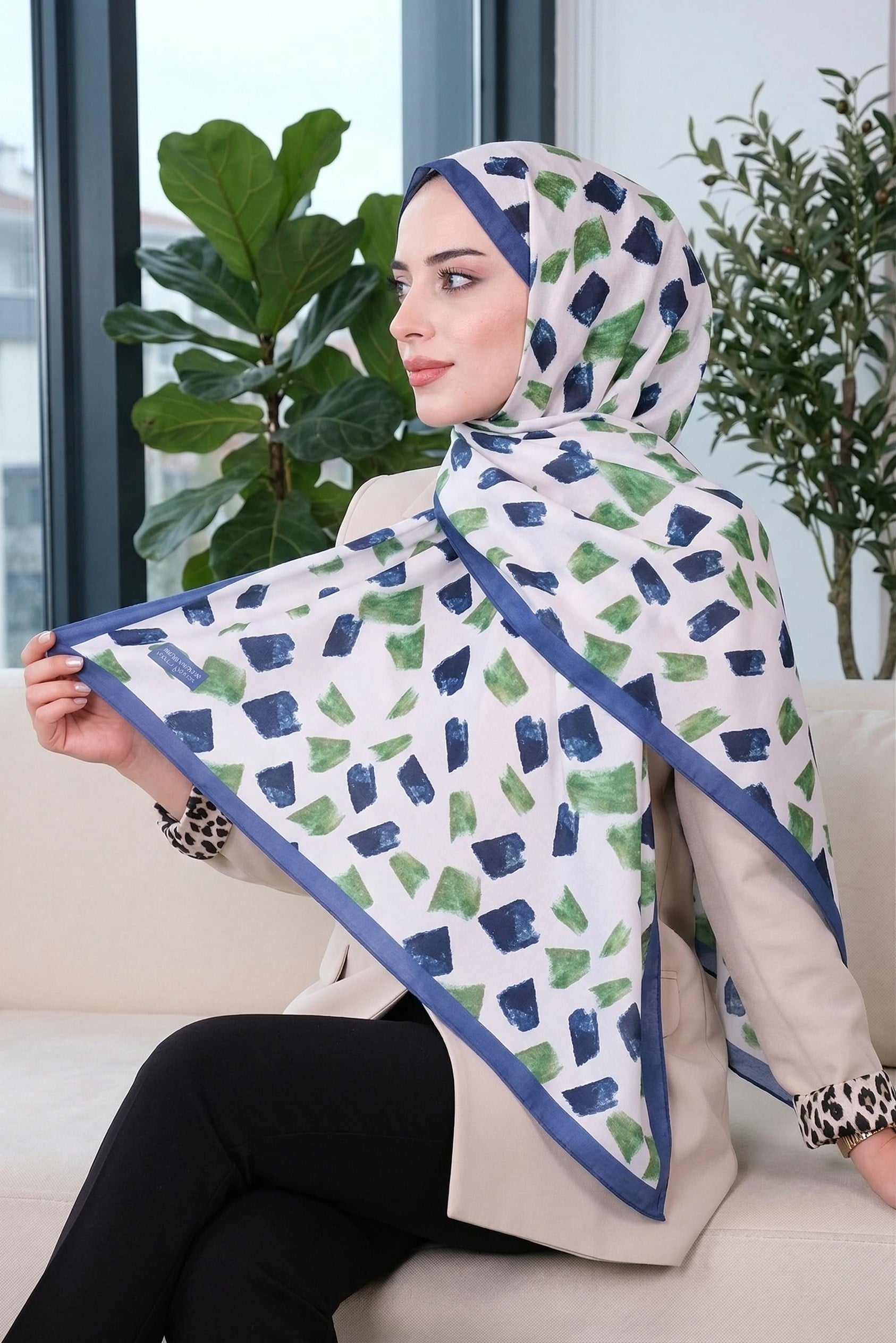 Desenli Soft Şal - 062