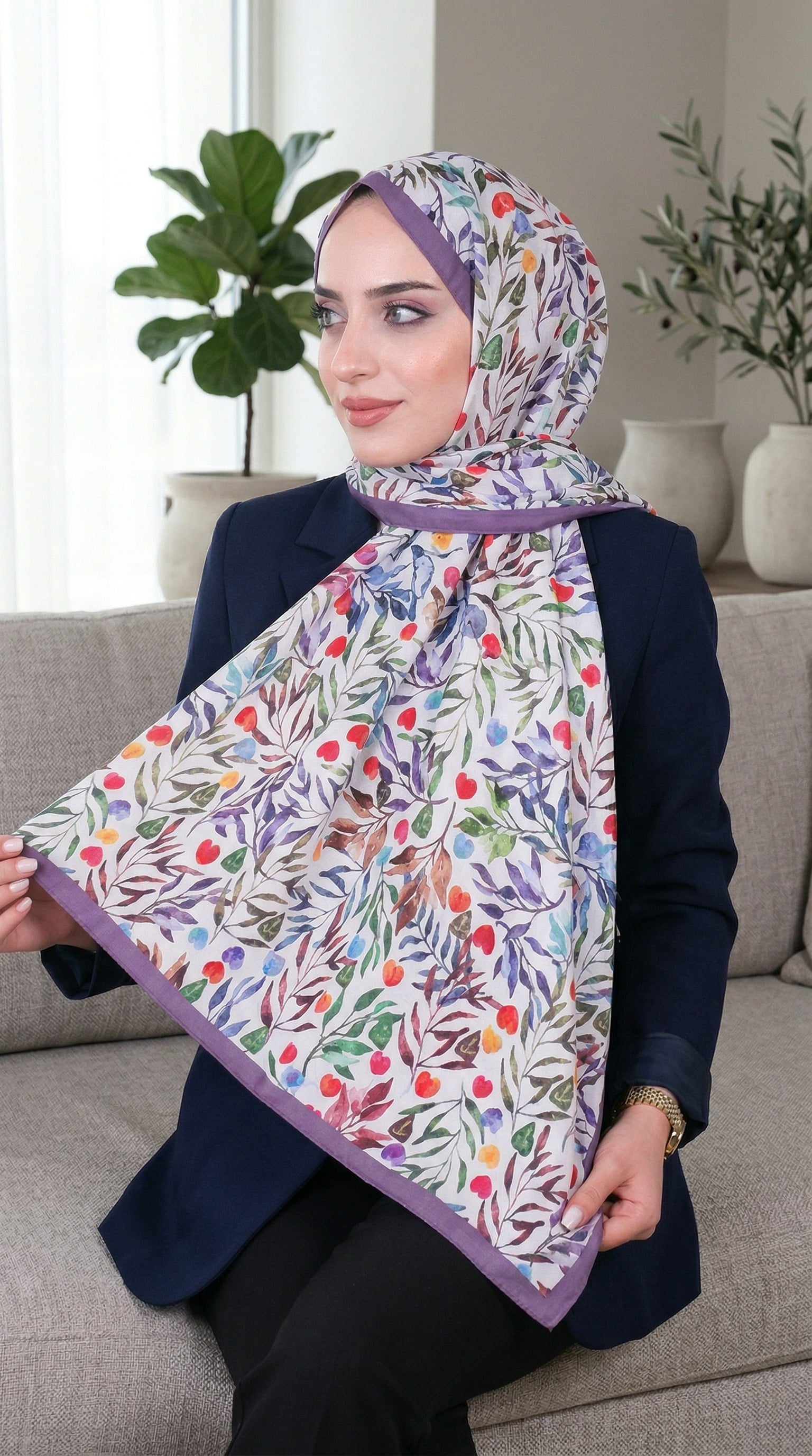 Desenli Soft Şal - 064