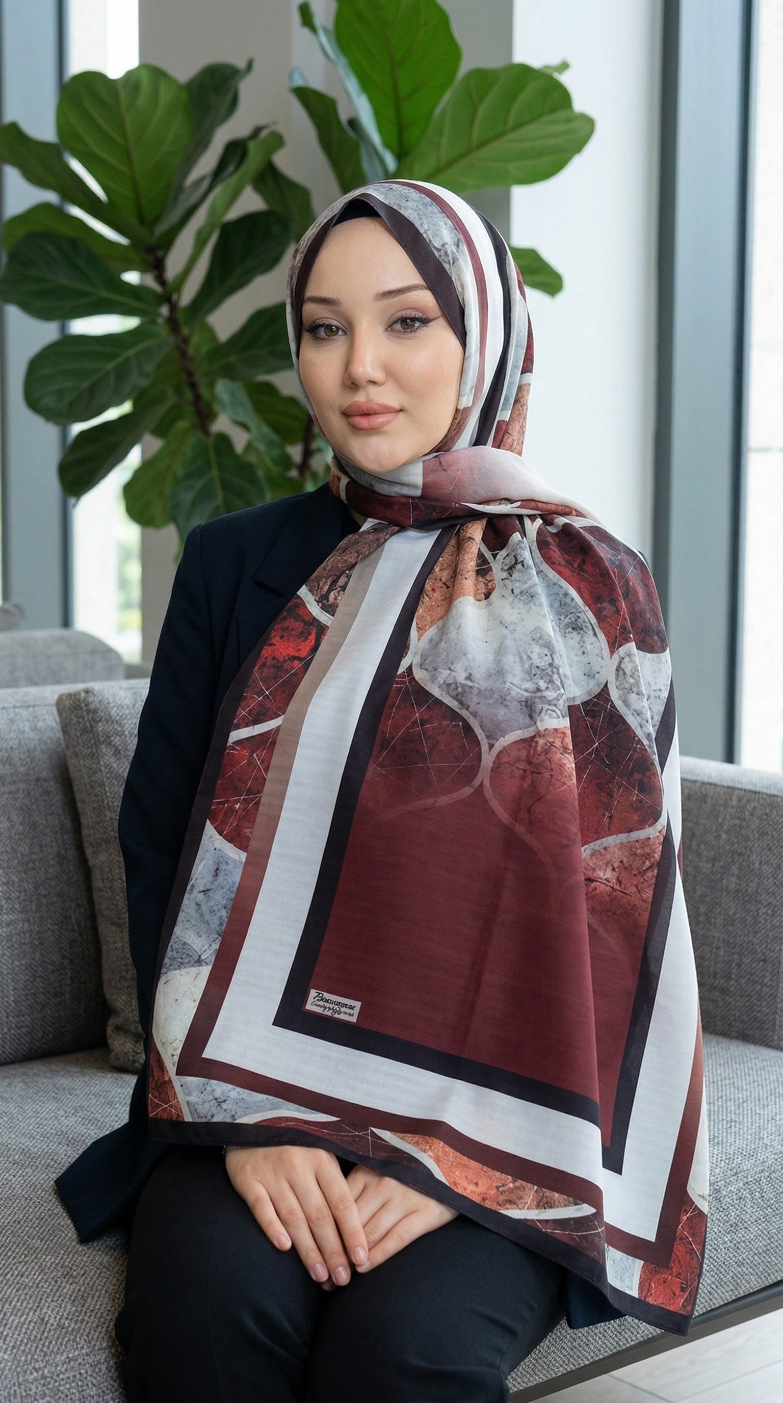 Desenli Soft Şal - 065