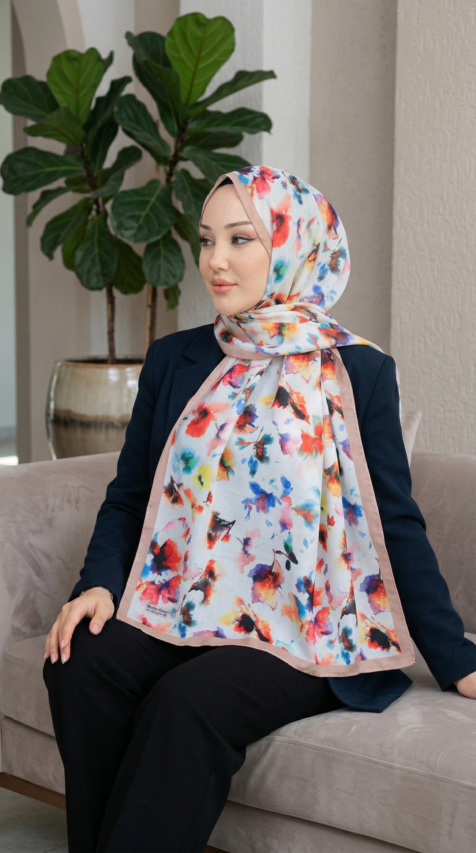 Desenli Soft Şal - 067