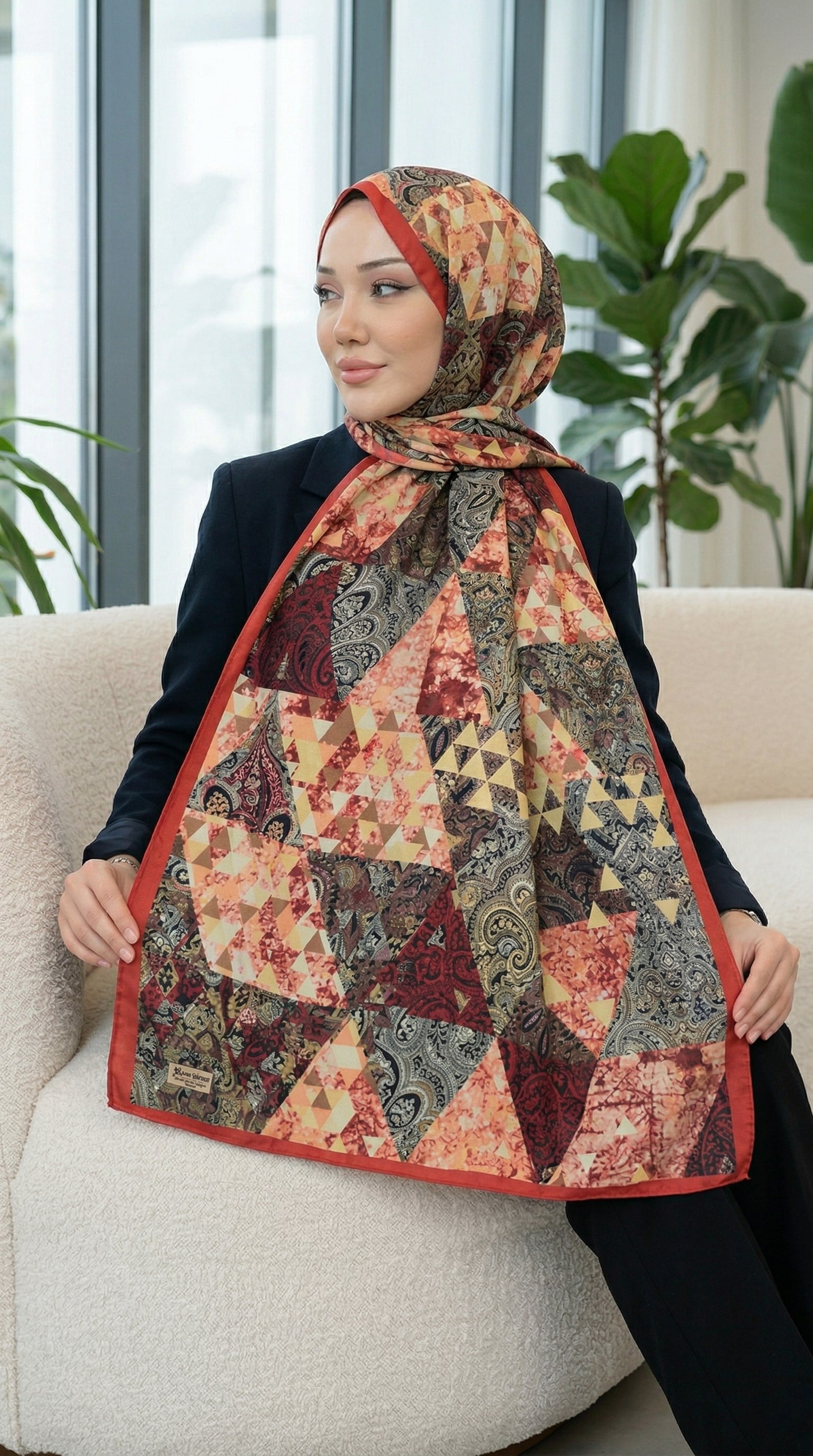 Desenli Soft Şal - 071
