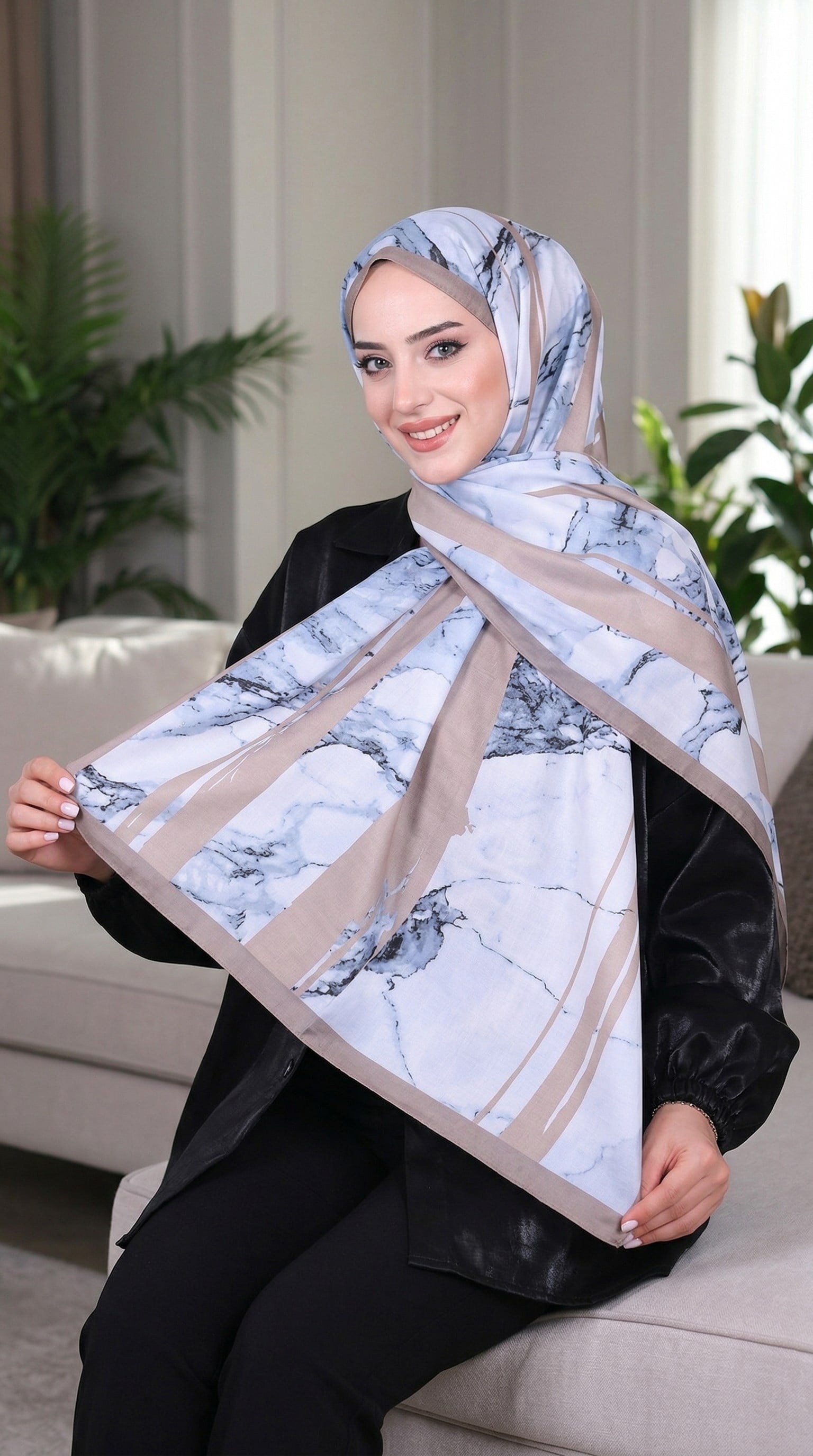 Desenli Soft Şal - 073