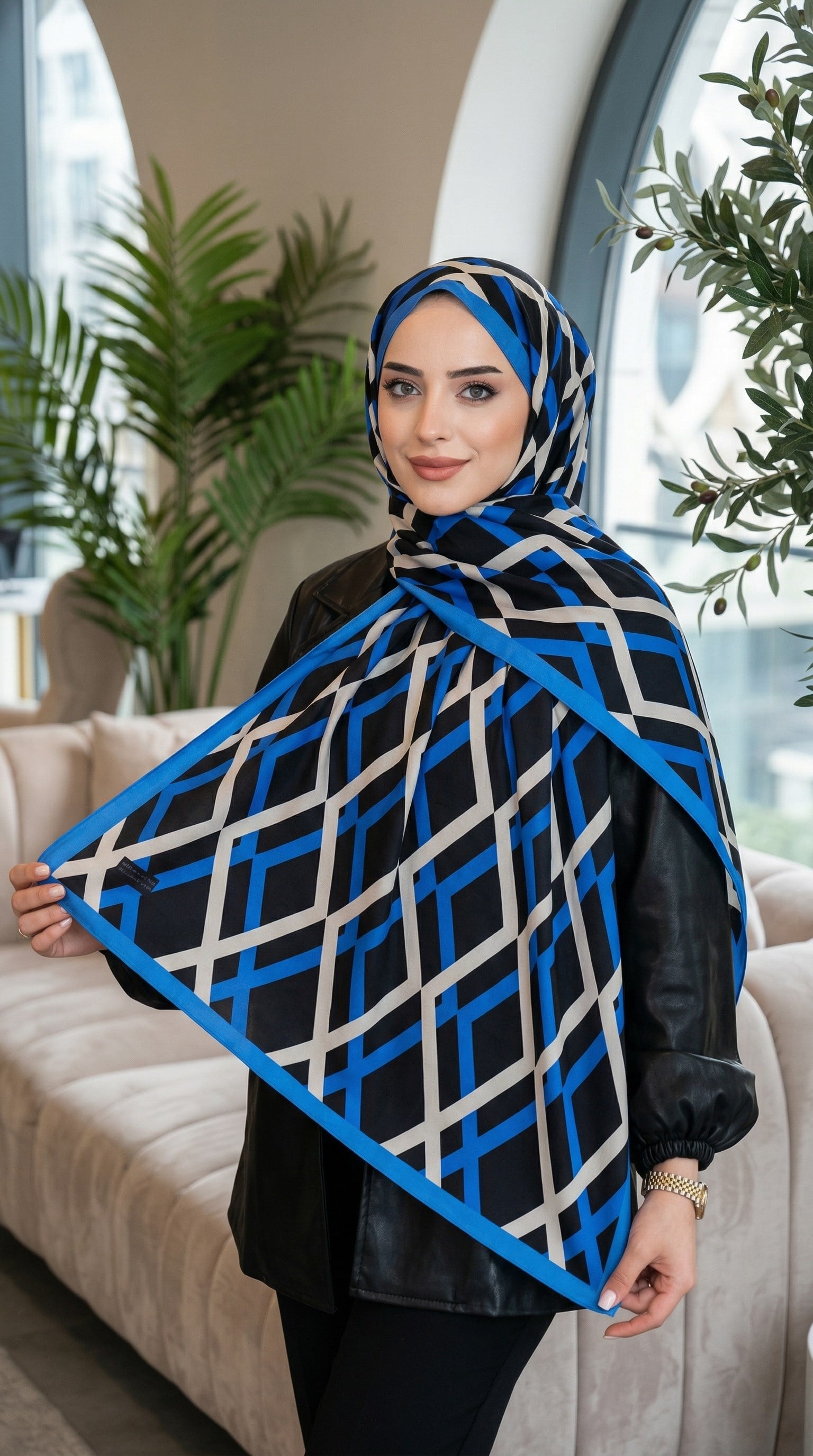 Desenli Soft Şal - 076