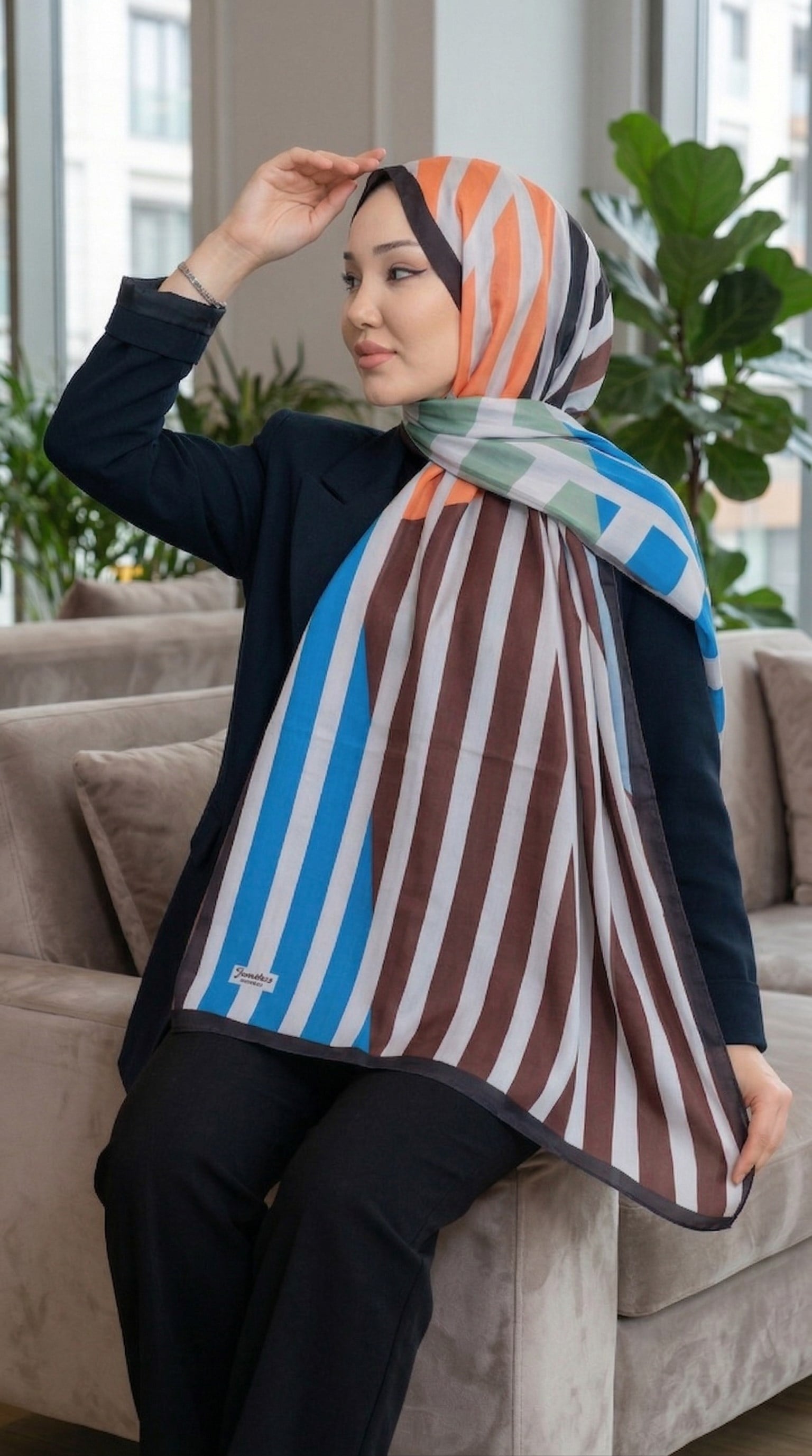 Desenli Soft Şal - 077