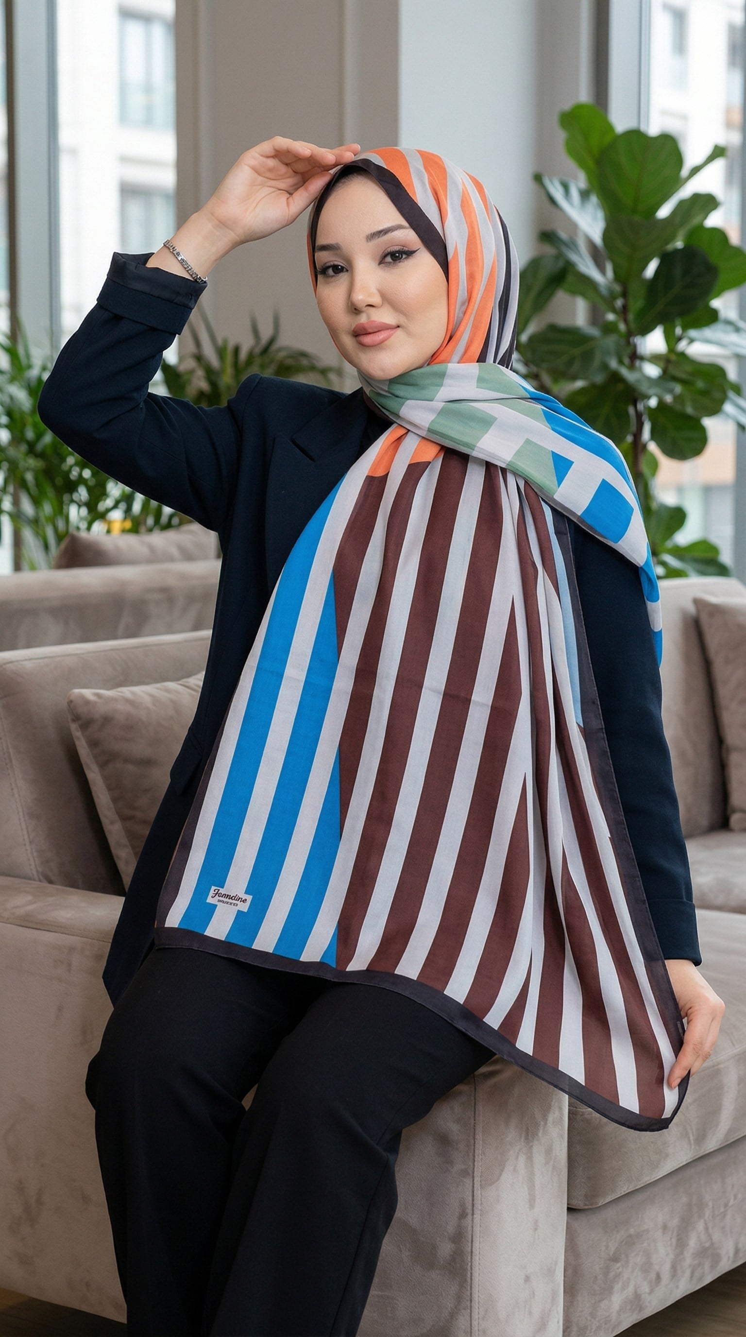 Desenli Soft Şal - 077