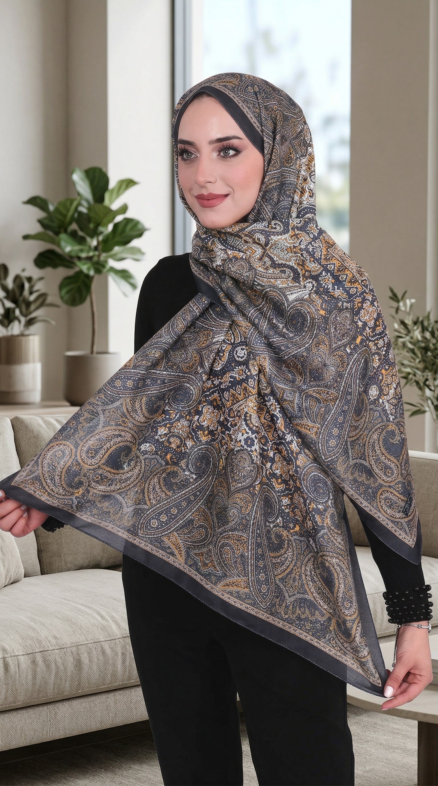 Desenli Soft Şal - 082