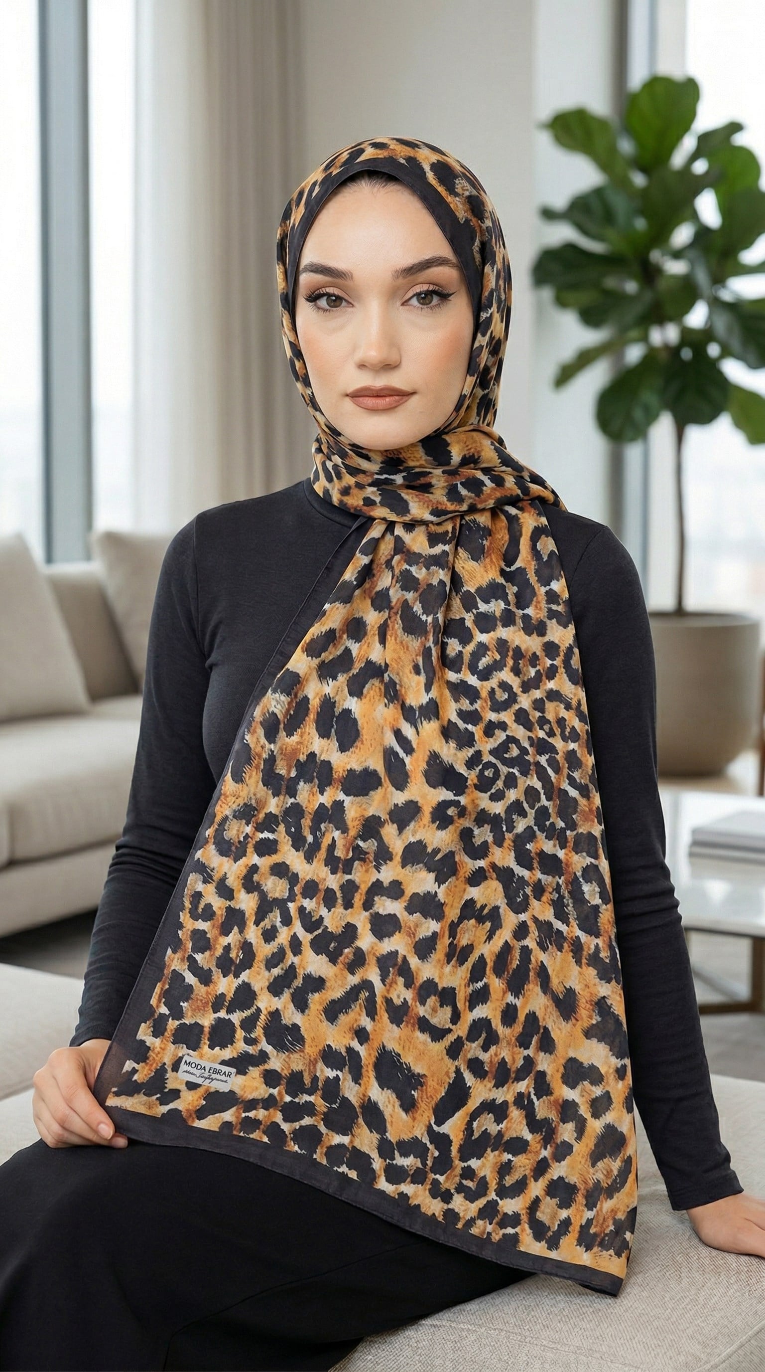 Desenli Soft Şal - 083