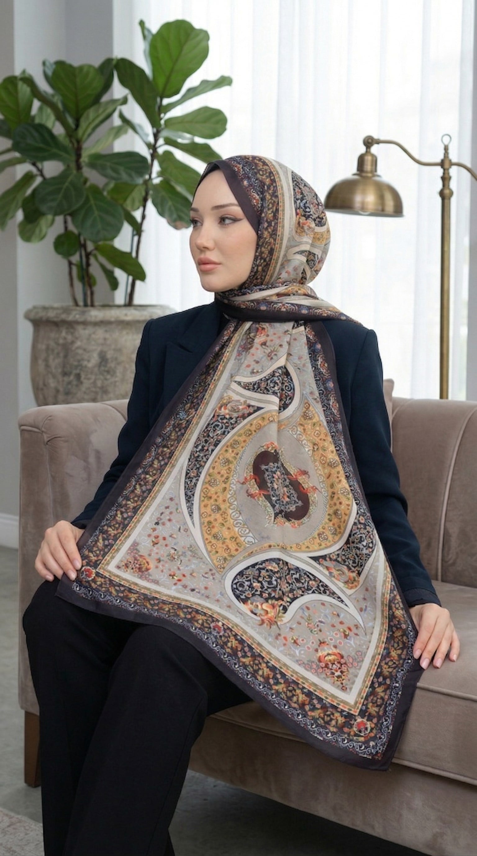 Desenli Soft Şal - 088