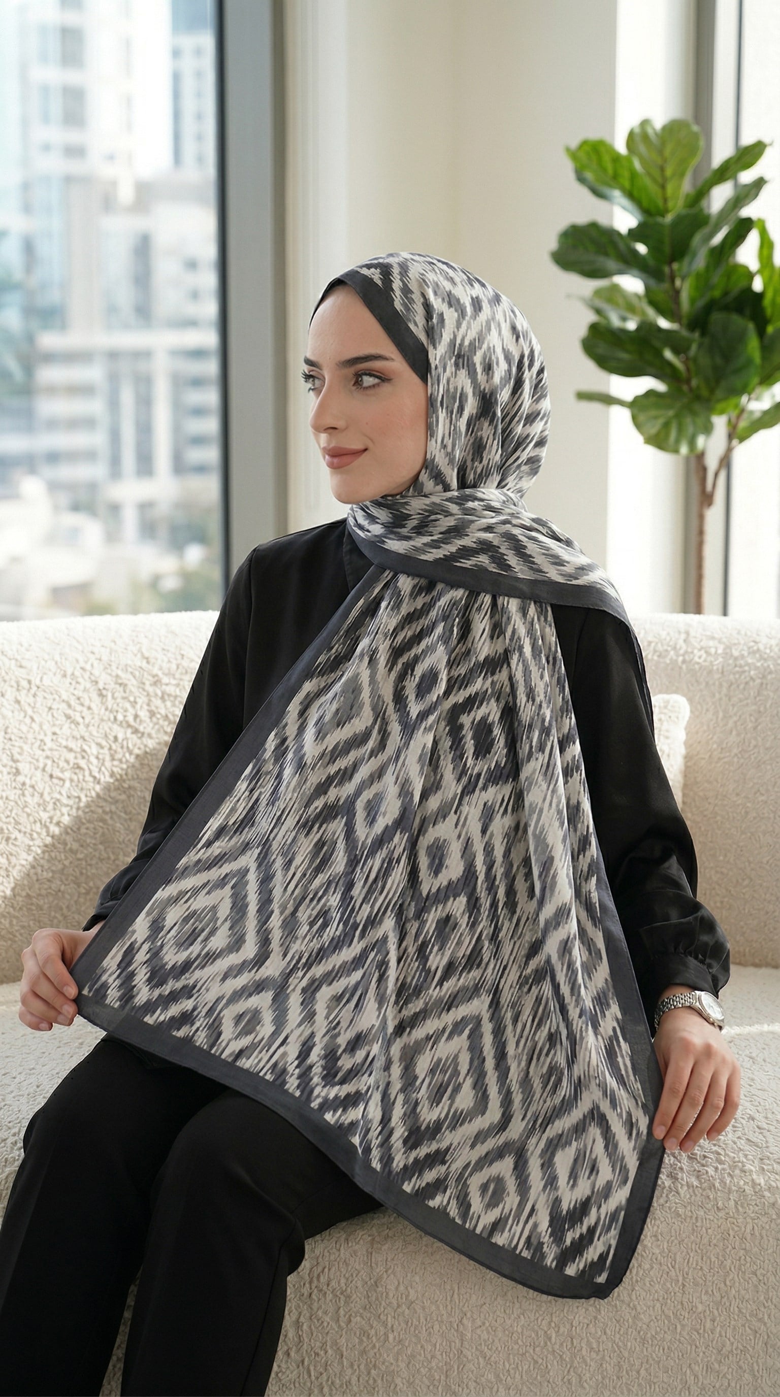 Desenli Soft Şal - 097