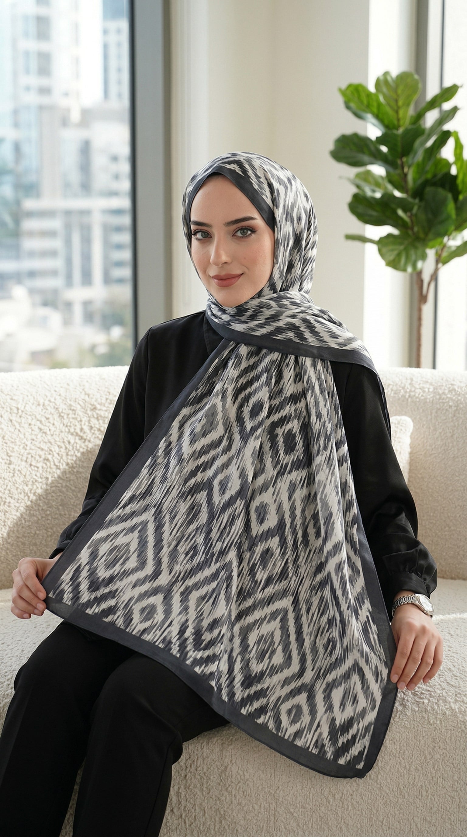Desenli Soft Şal - 097