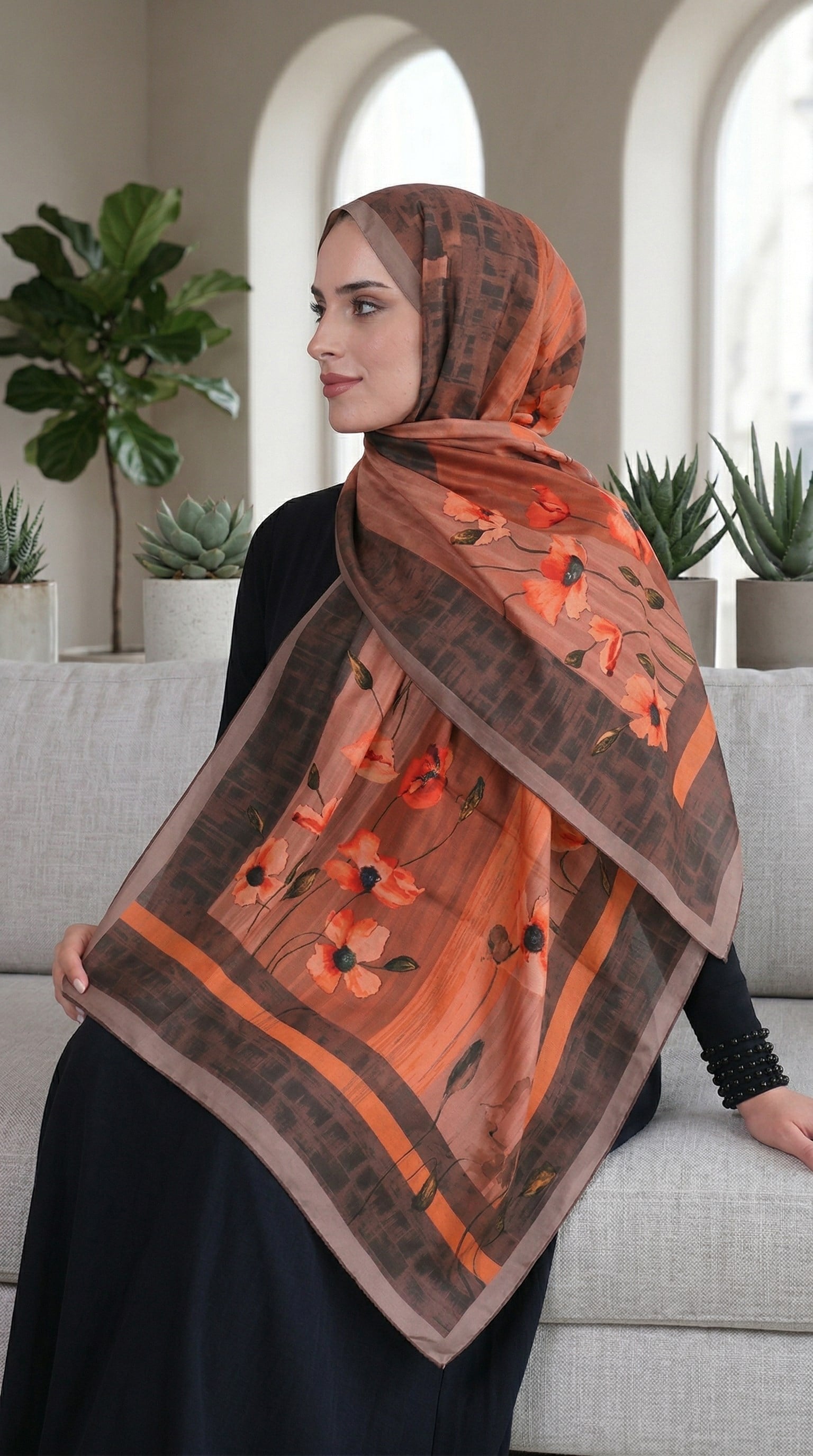 Desenli Soft Şal - 098