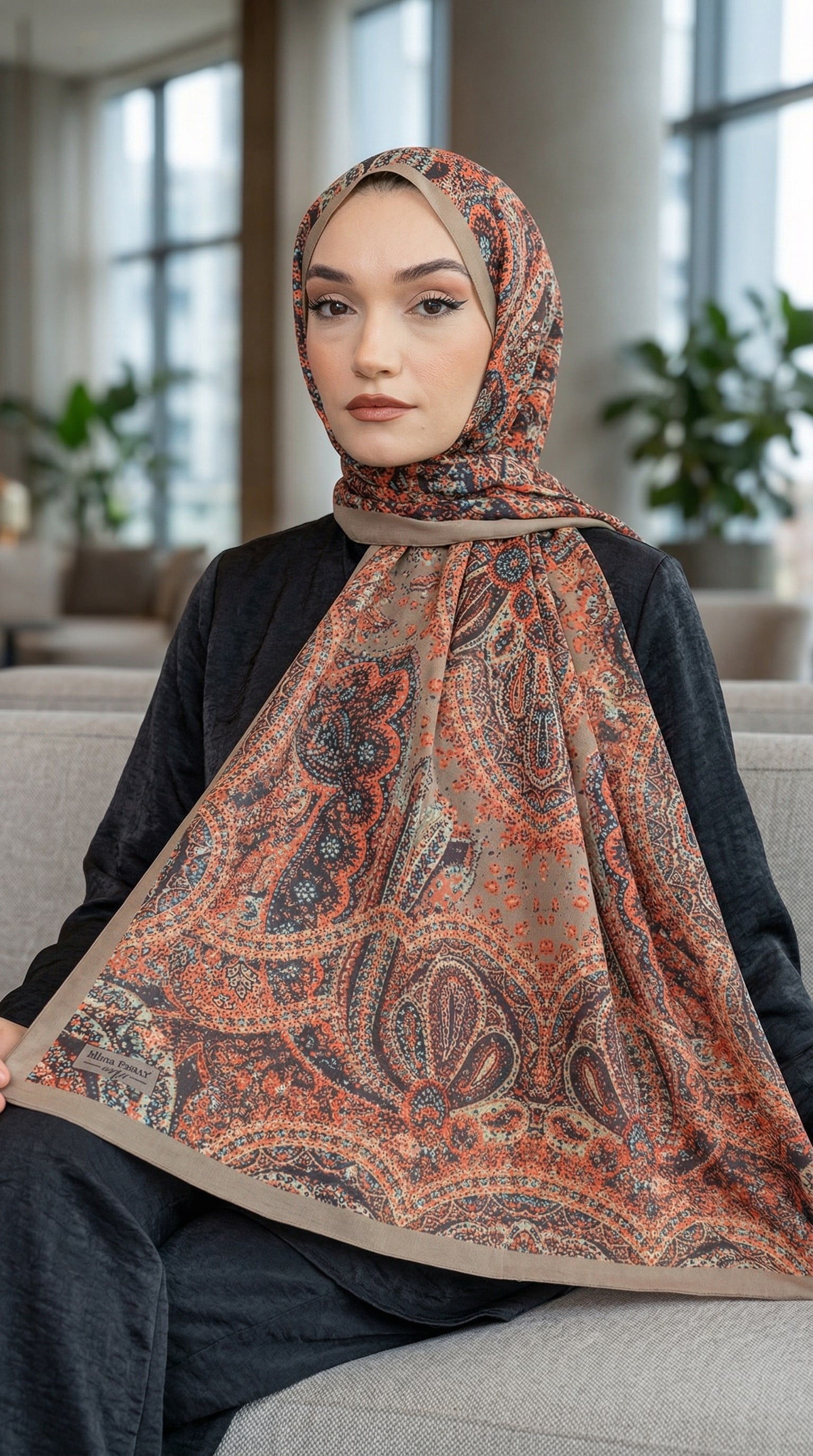 Desenli Soft Şal - 103