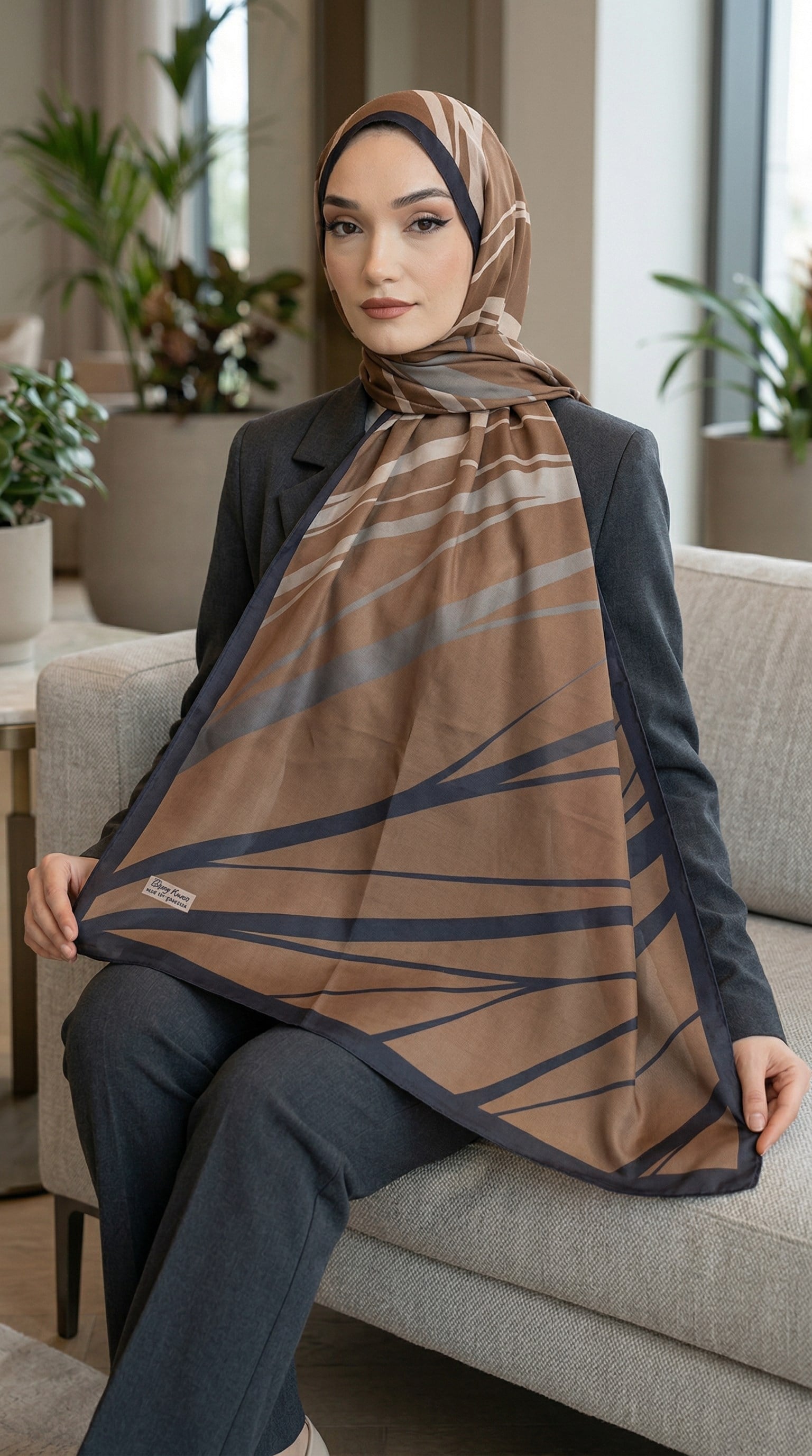 Desenli Soft Şal - 107