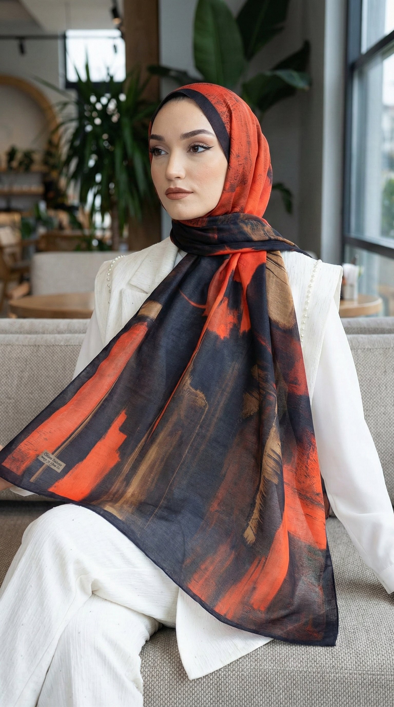 Desenli Soft Şal - 109