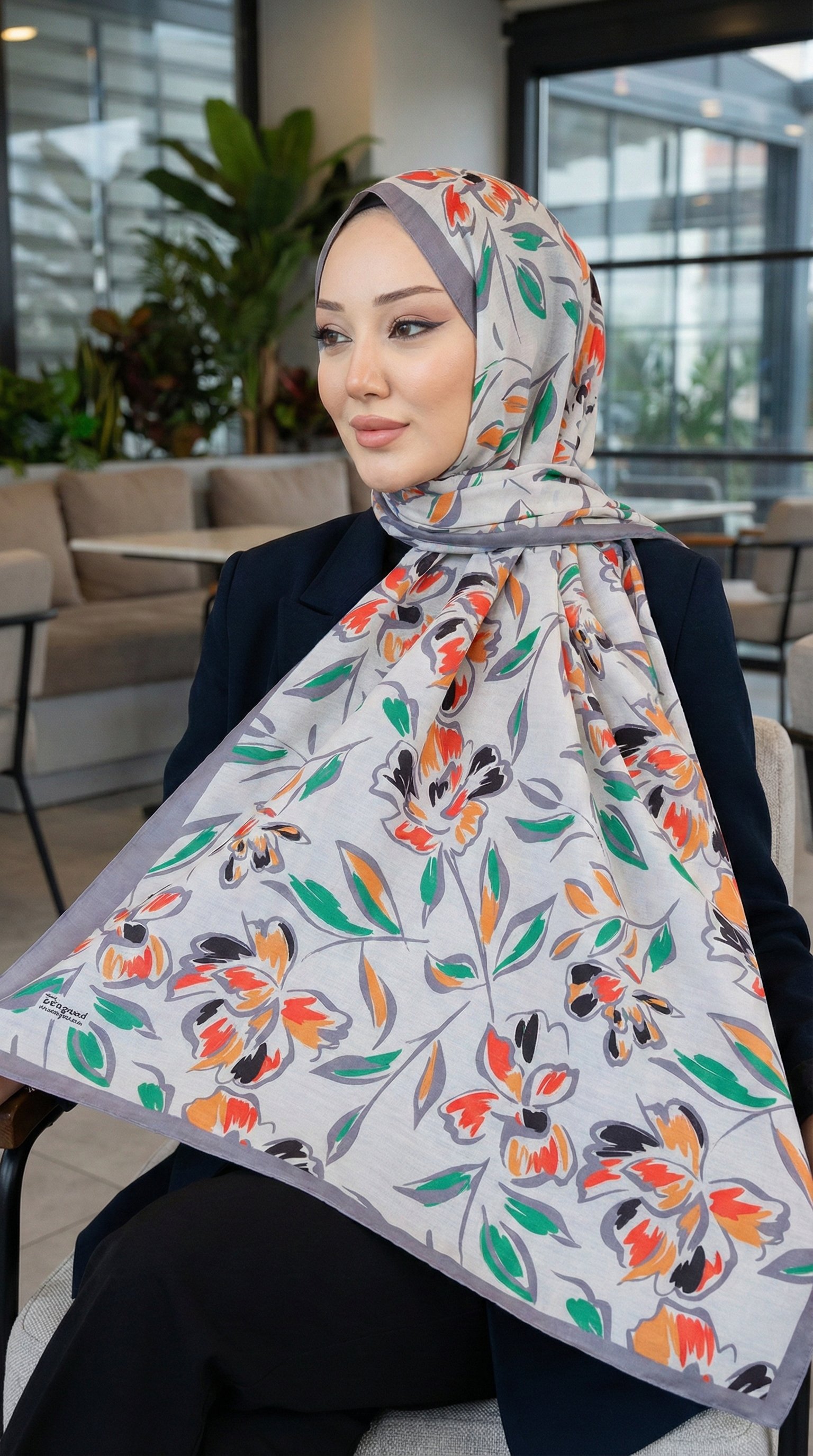 Desenli Soft Şal - 111