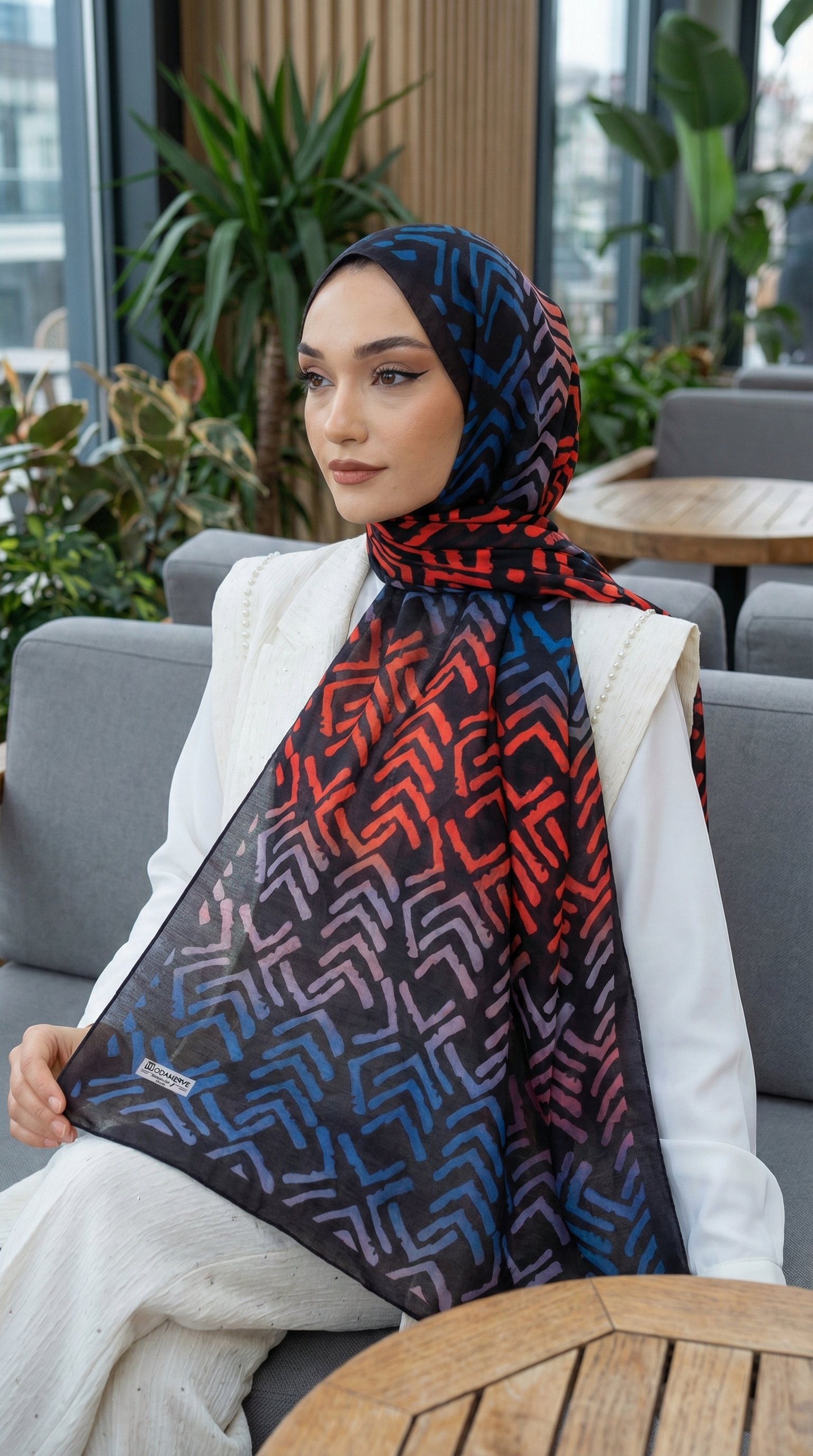 Desenli Soft Şal - 118