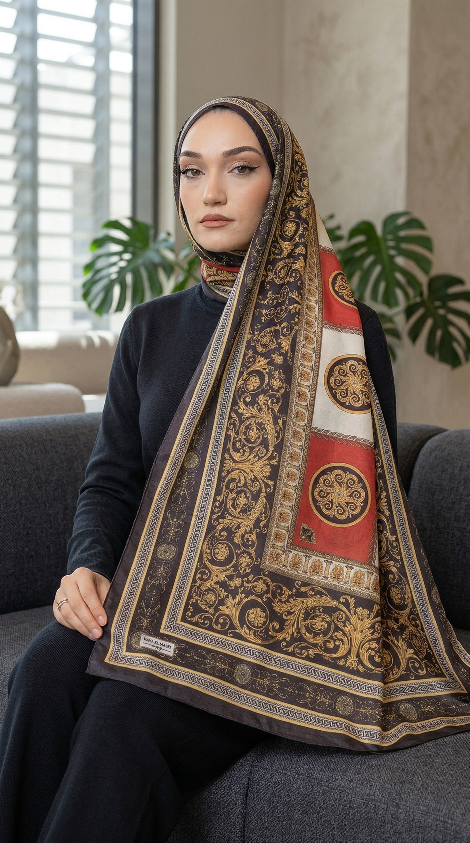 Desenli Soft Şal - 119