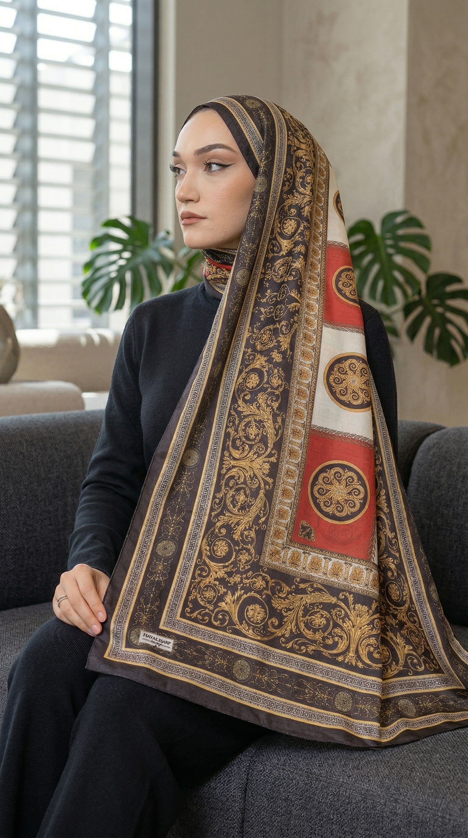 Desenli Soft Şal - 119