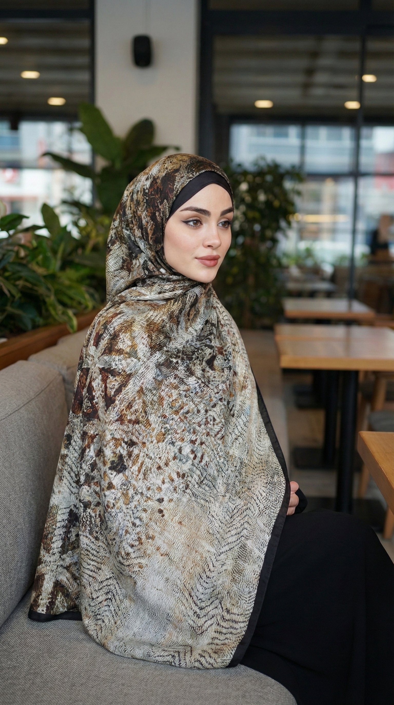 Desenli Soft Şal - 120