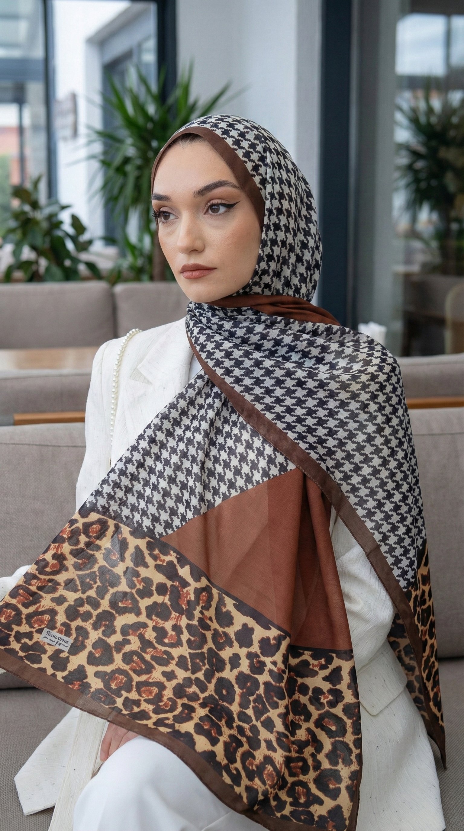 Desenli Soft Şal - 121