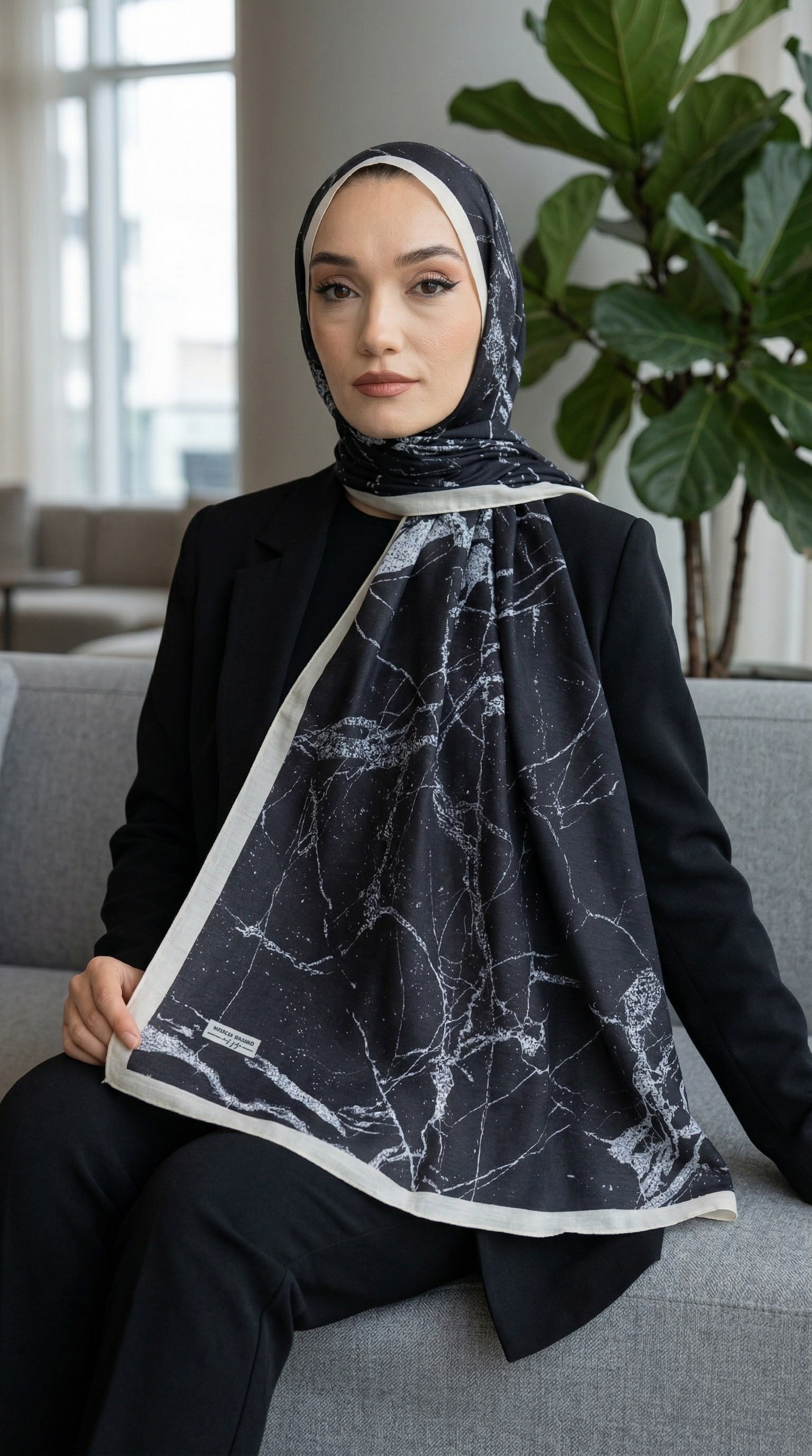 Desenli Soft Şal - 122
