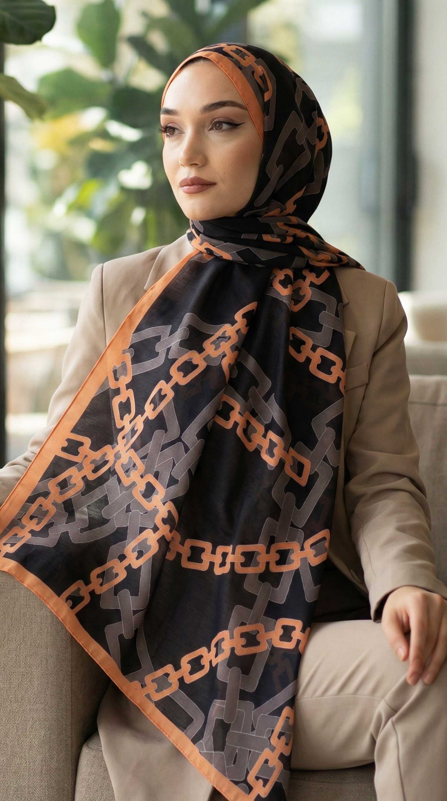 Desenli Soft Şal - 126