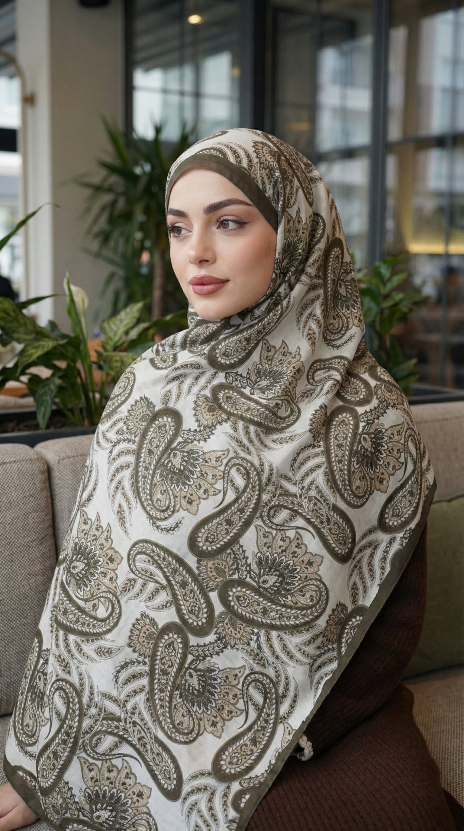 Desenli Soft Şal - 135