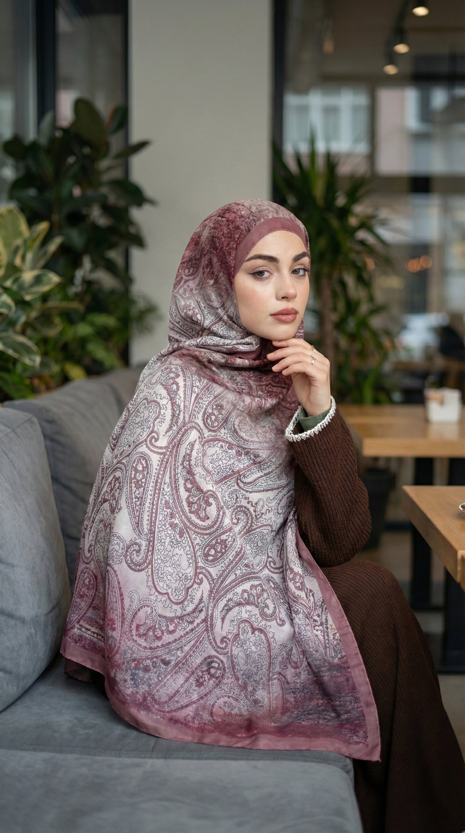Desenli Soft Şal - 149