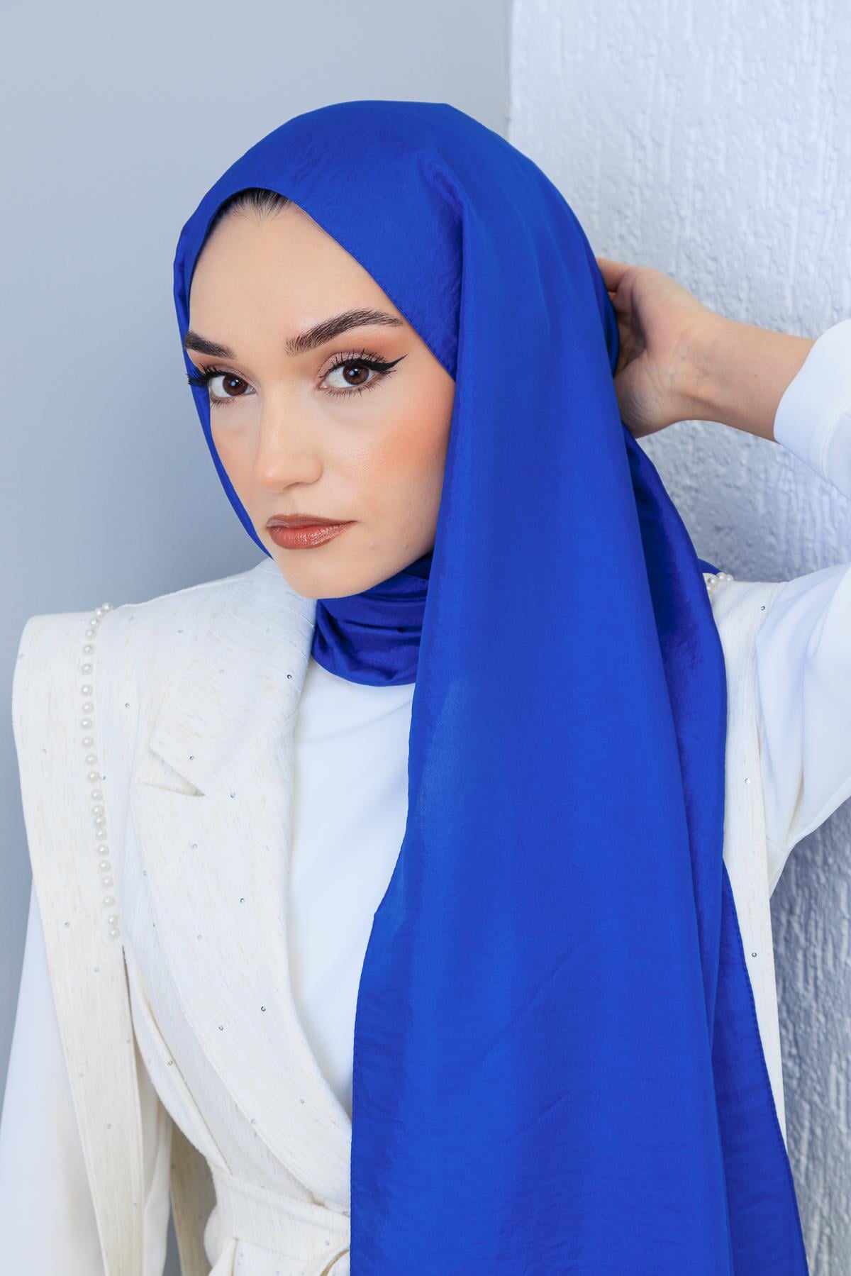 Hayal Şal - Saks Mavi