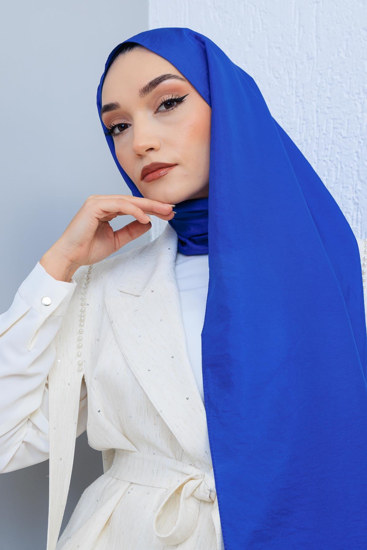 Hayal Şal - Saks Mavi