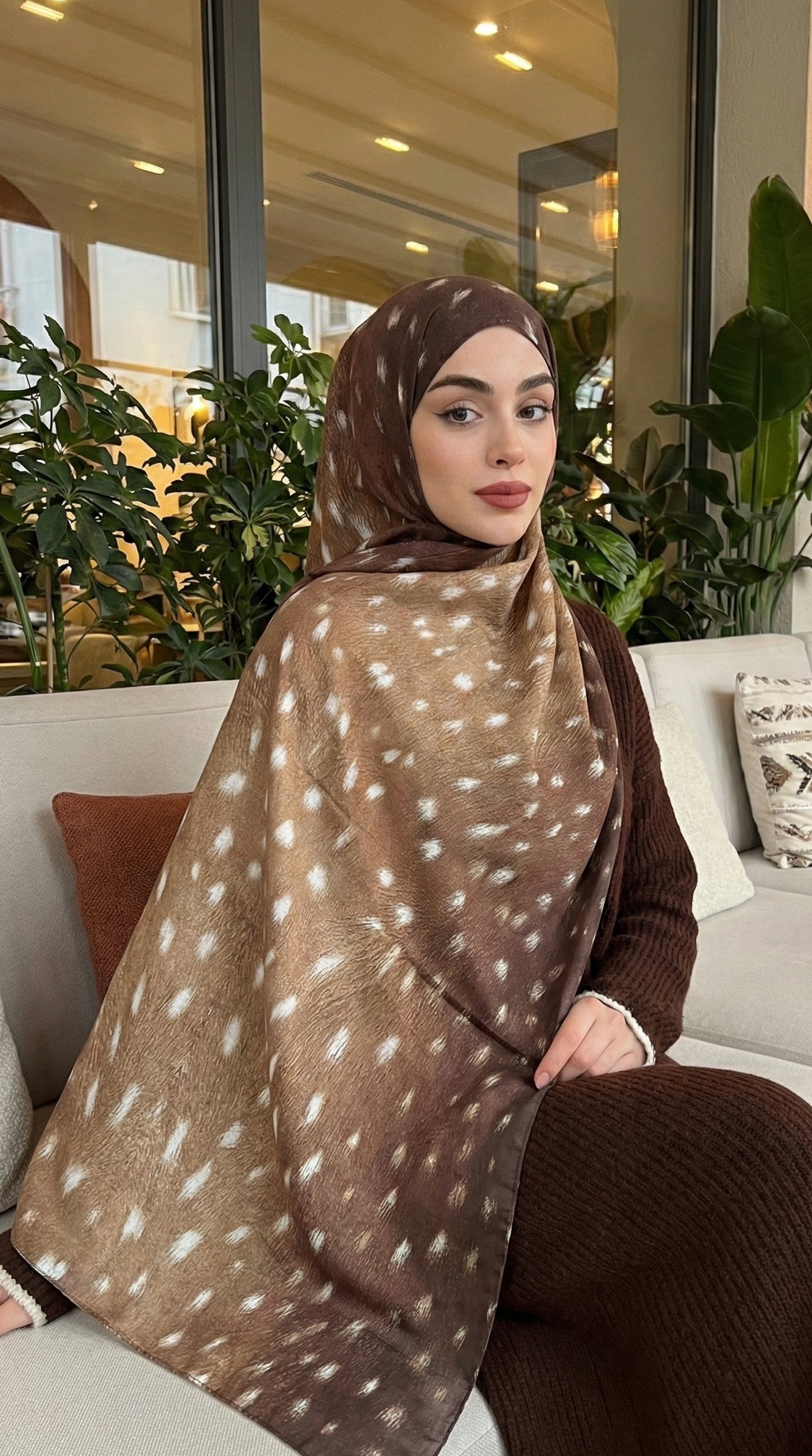 Soft Pamuk Desenli Şal - 133