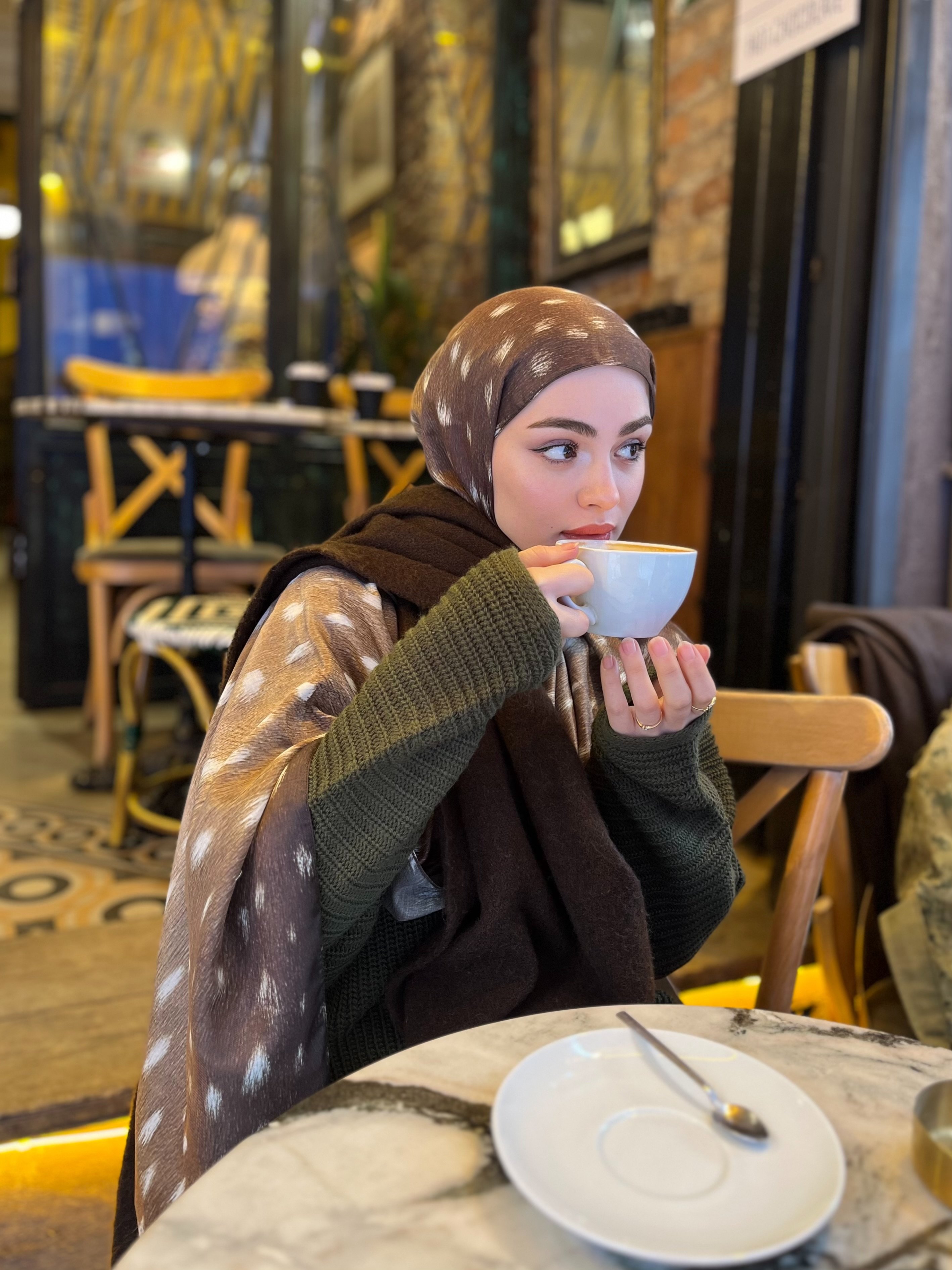 Soft Pamuk Desenli Şal - 133