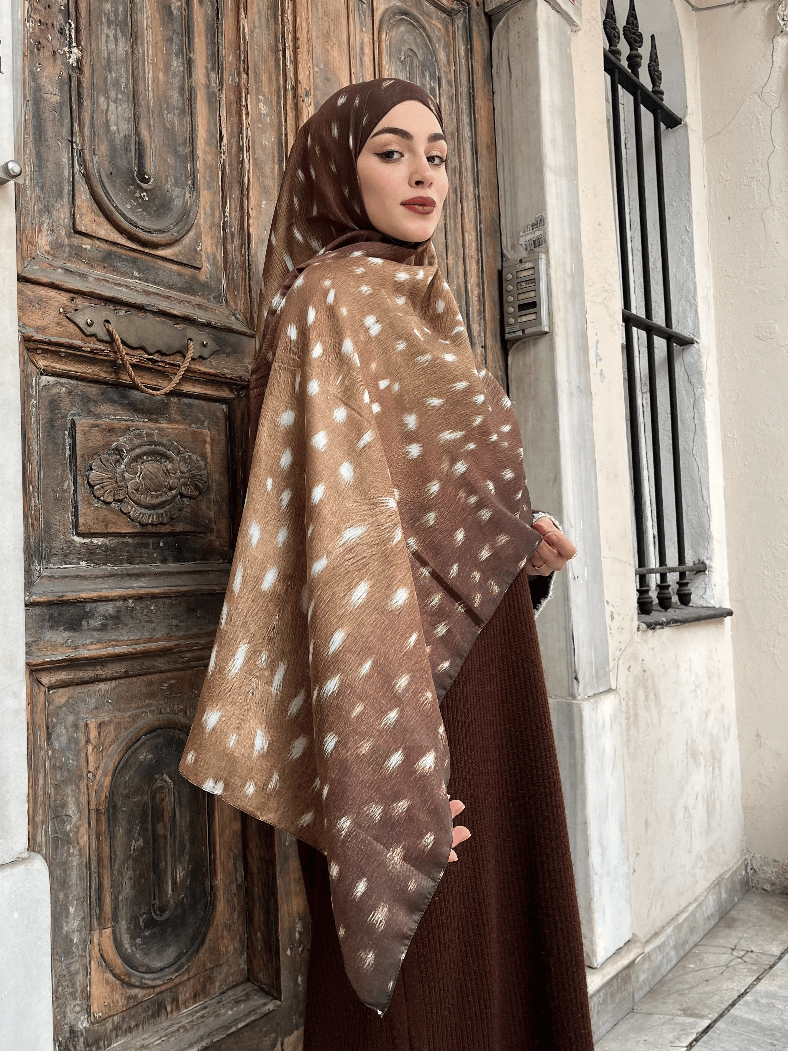 Soft Pamuk Desenli Şal - 133