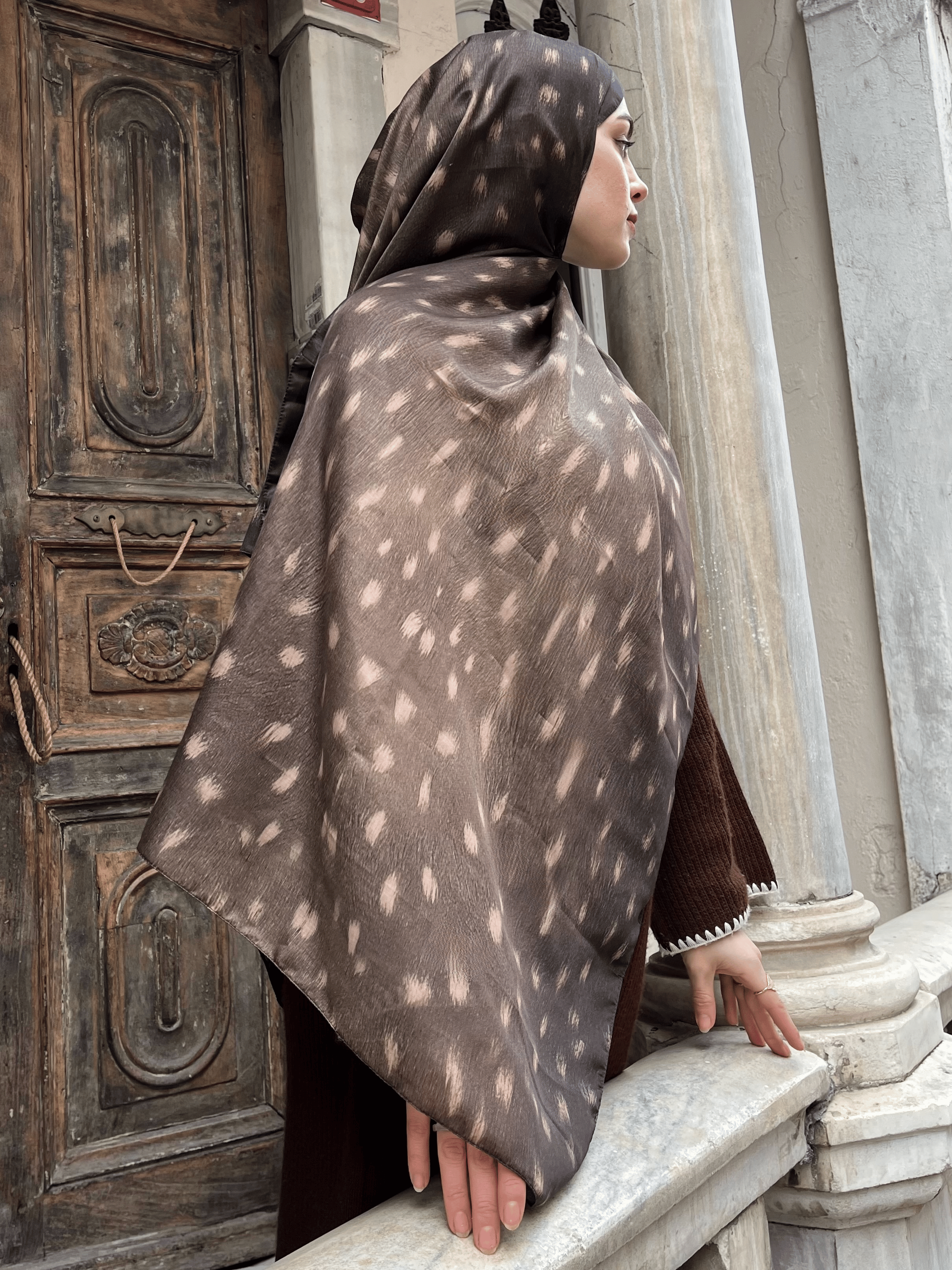 Soft Pamuk Desenli Şal - 134
