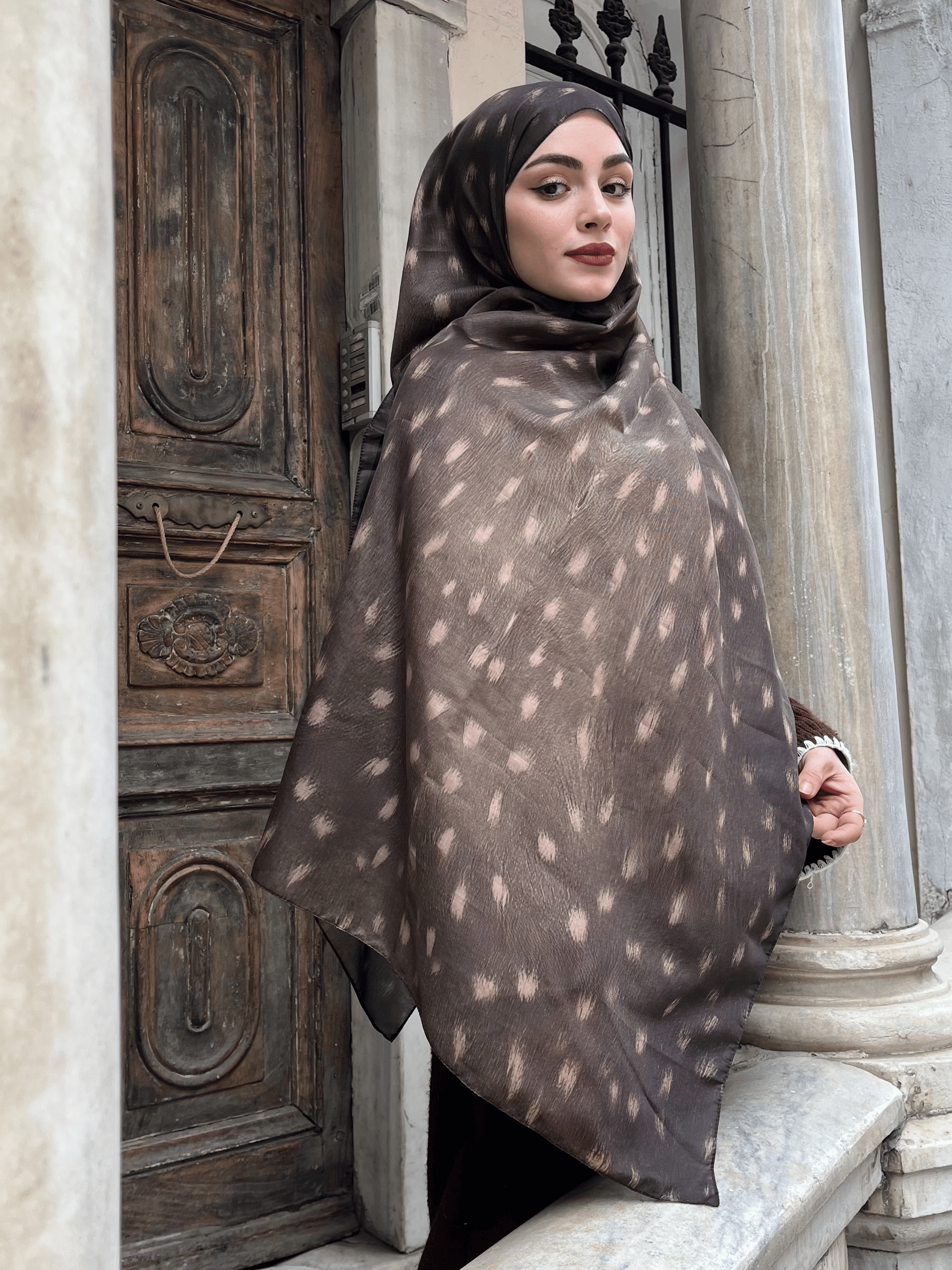 Soft Pamuk Desenli Şal - 134