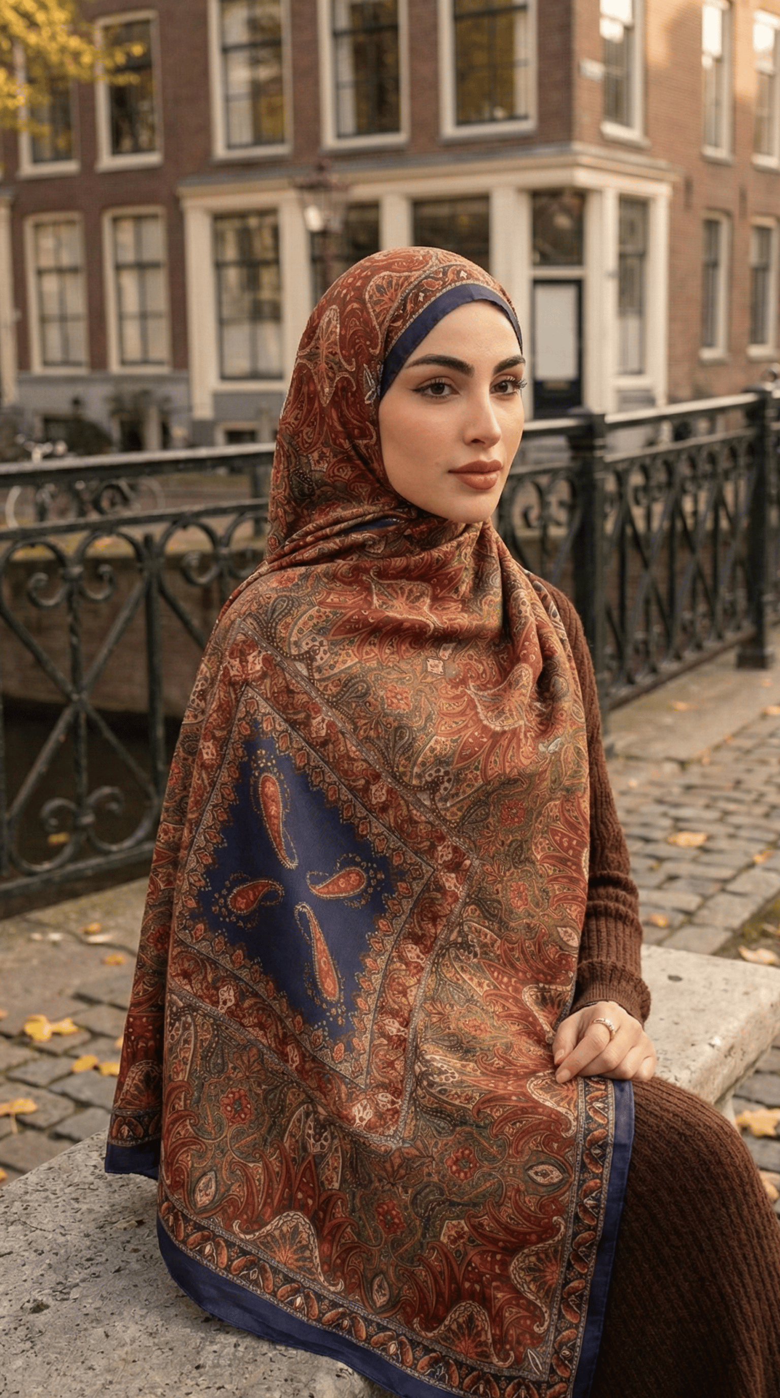 Soft Pamuk Desenli Şal - 138