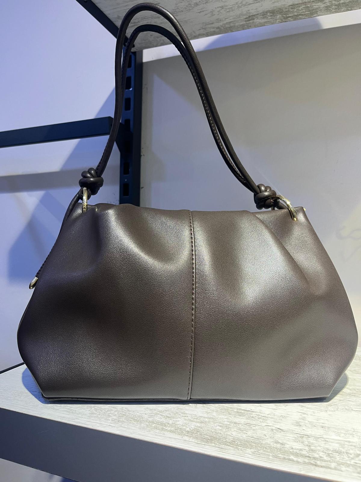 Boğumlu Kahve Taba Çanta