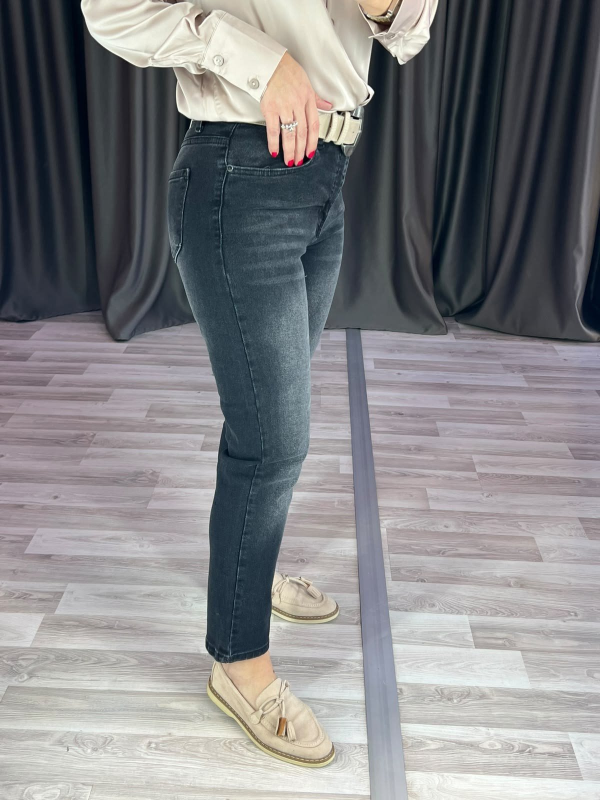 Dimo Kemerli Likralı Boy Fit Jean