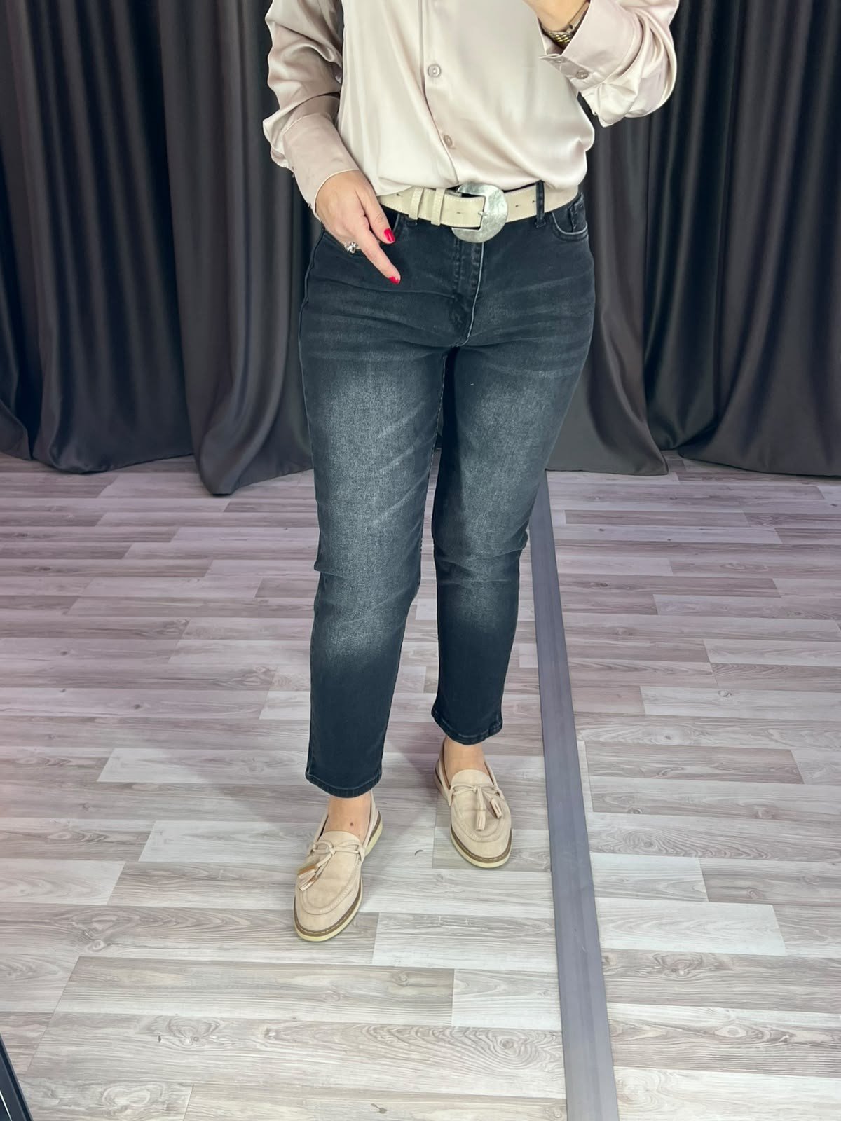 Dimo Kemerli Likralı Boy Fit Jean