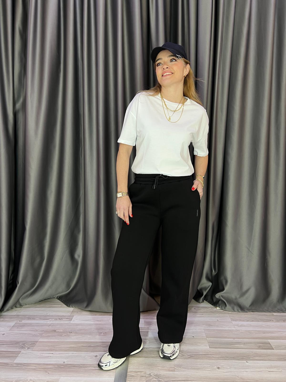 Orijinal Marka Palazzo Siyah Eşofman Altı